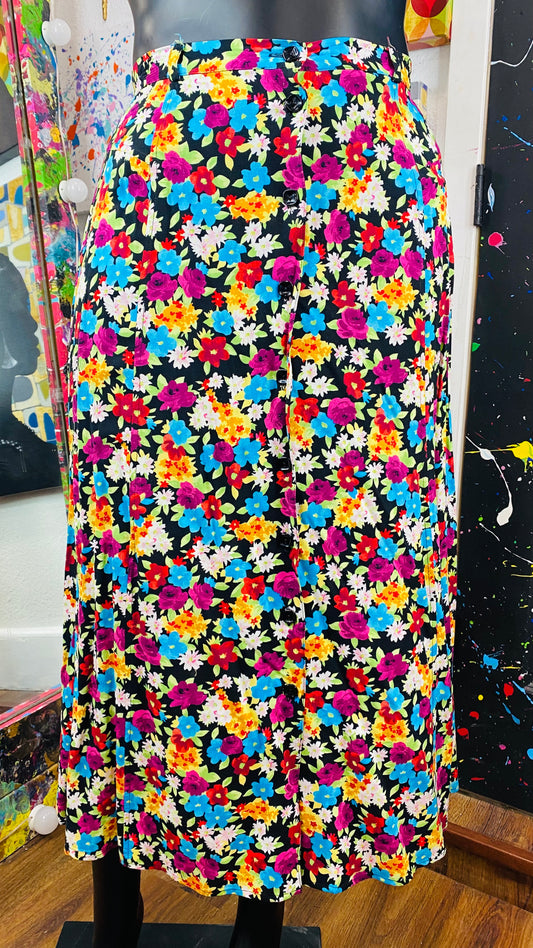 Vintage Floral Skirt