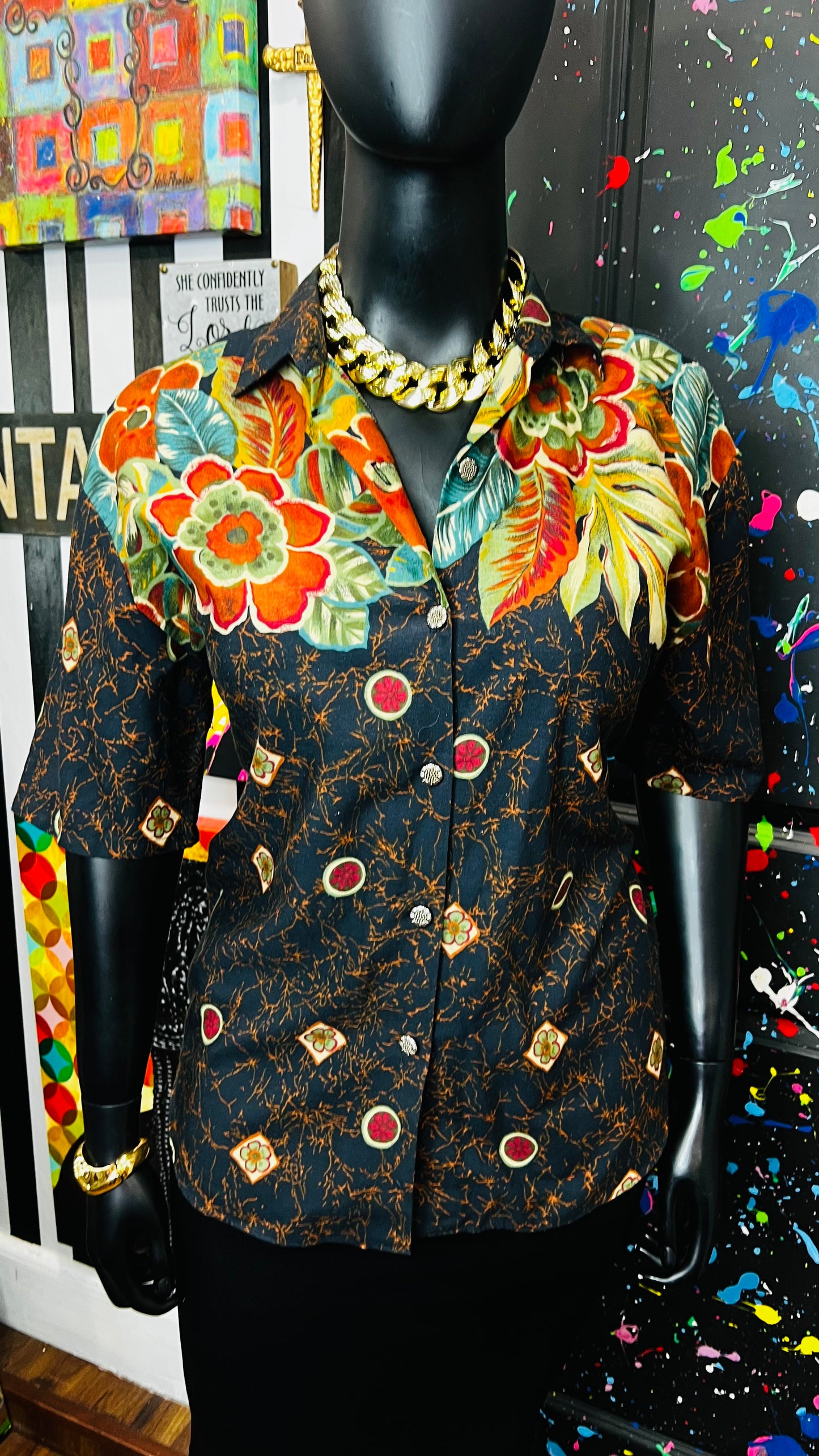 Vintage Abstract Blouse (16)