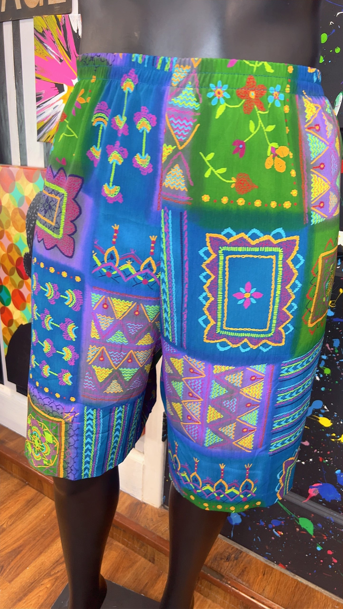 Vintage Abstract Shorts (20)