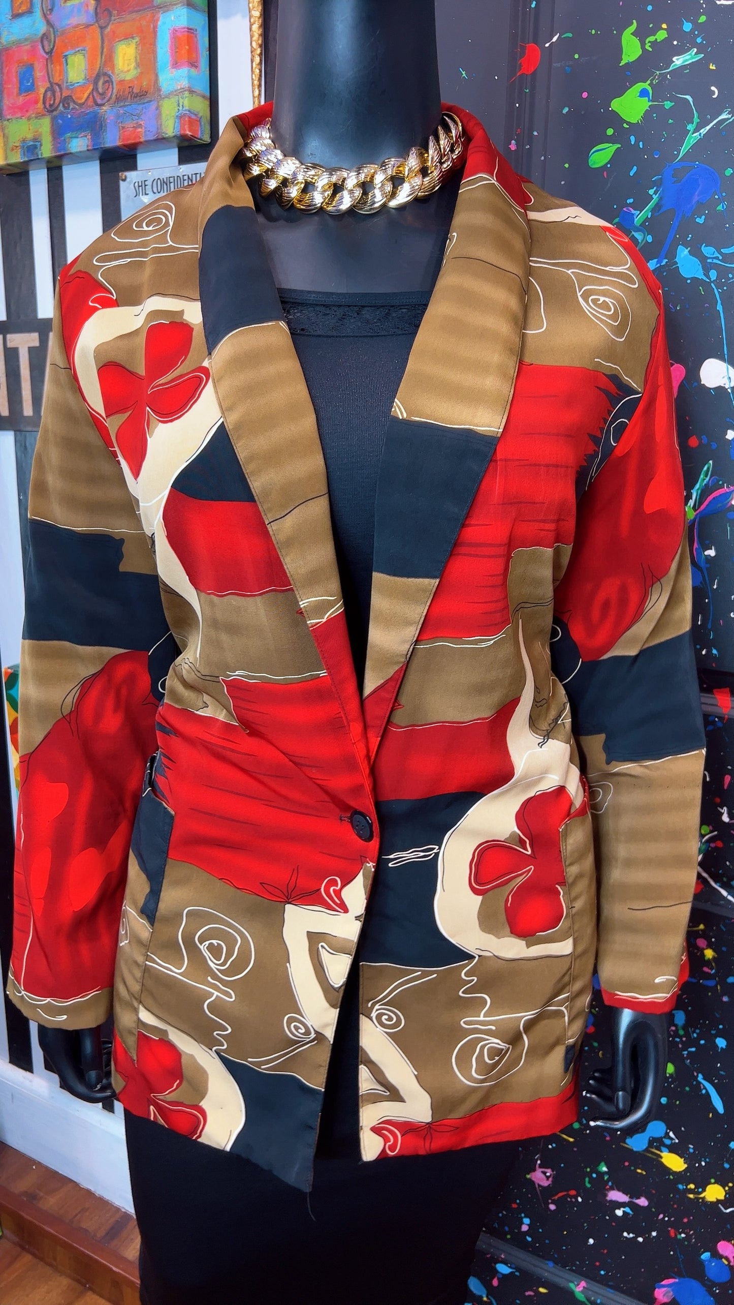 Vintage 90’s Abstract Blazer (24)