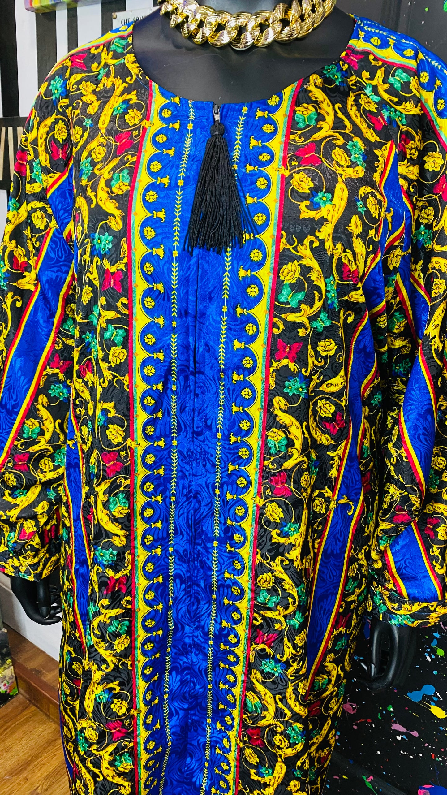 Vintage Tassle Zipper Gown (OS)