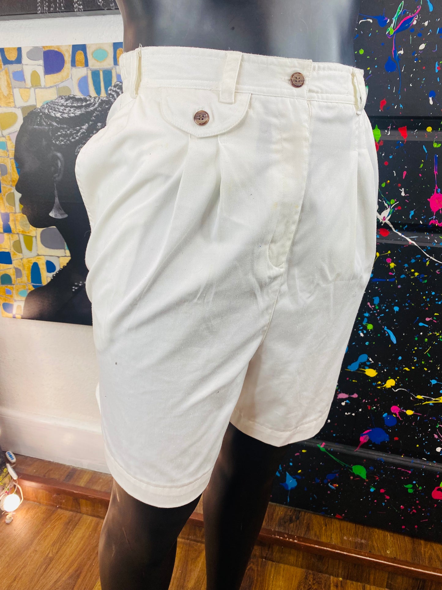 Vintage White Shorts