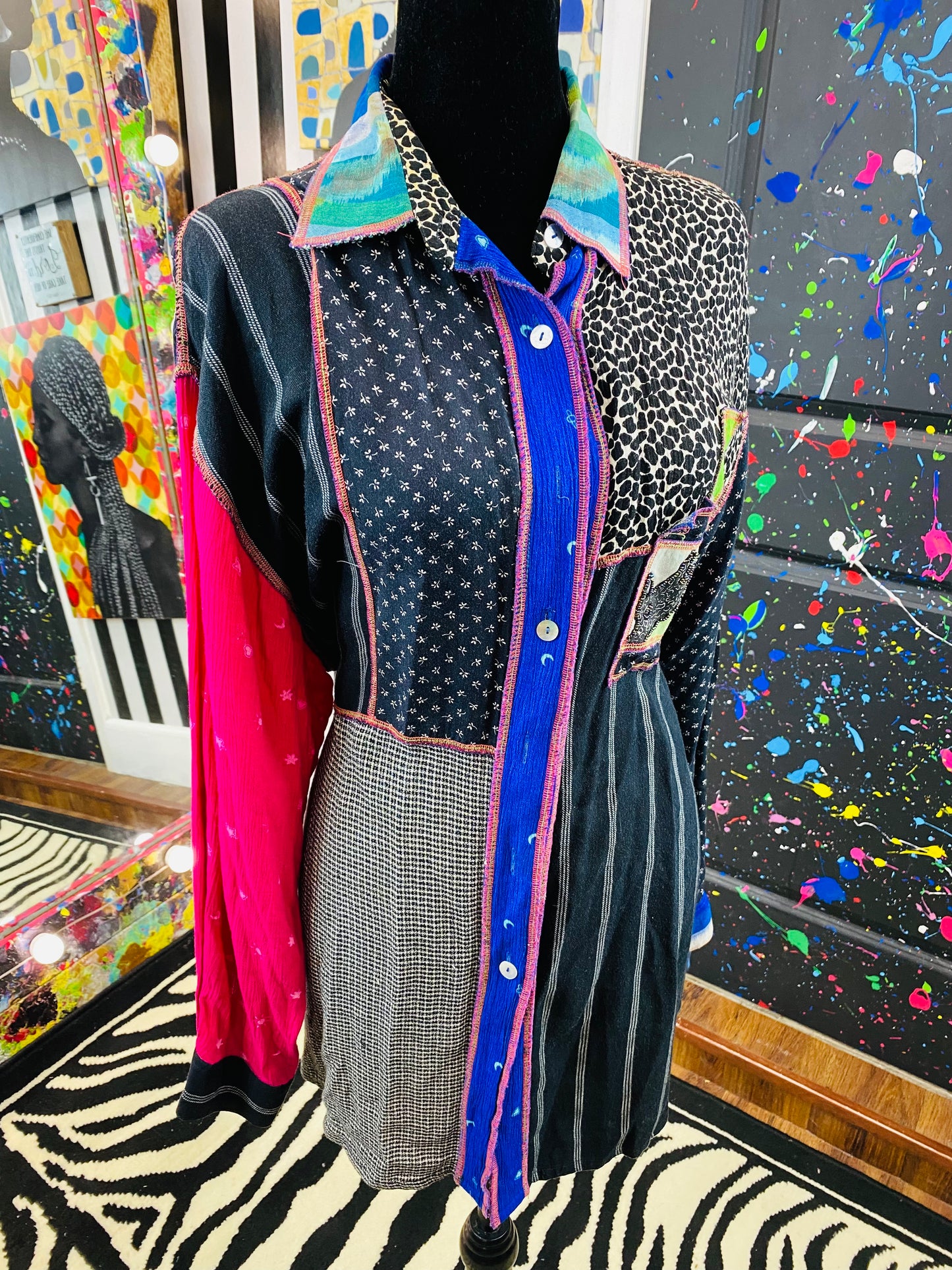 Vintage Faith Long Sleeve Blouse