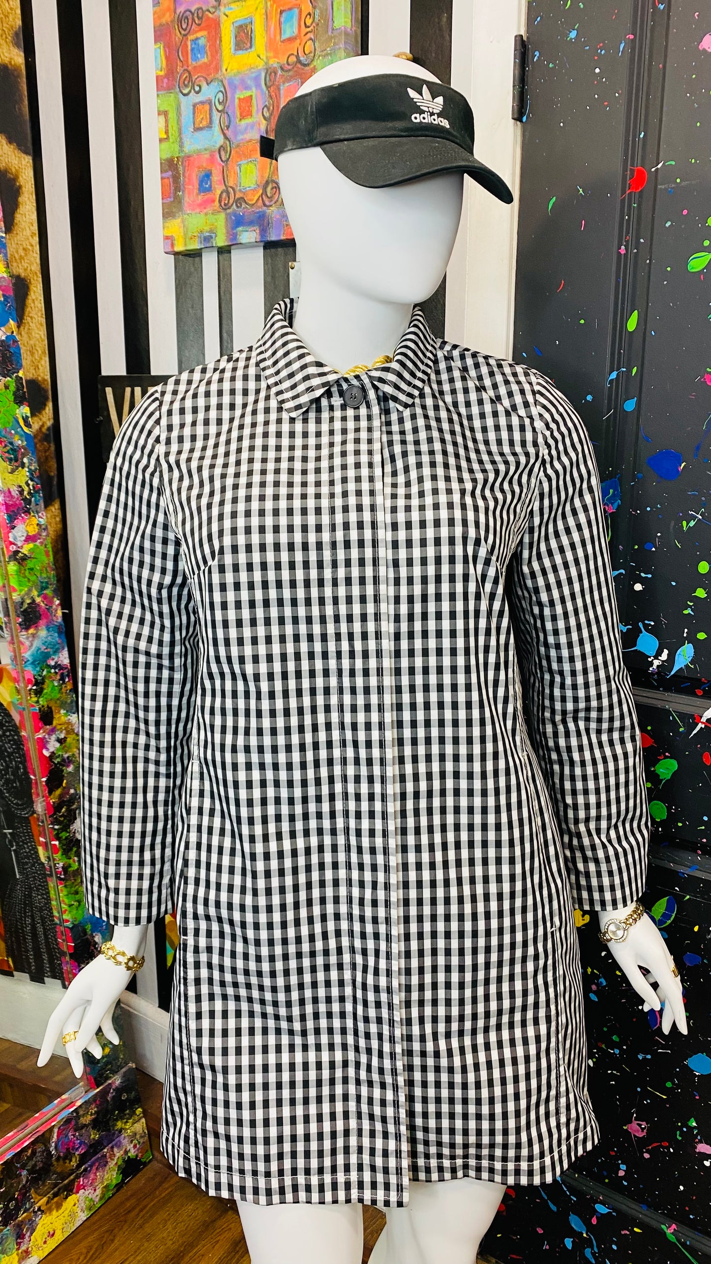 Black & White Checkered Coat (18)