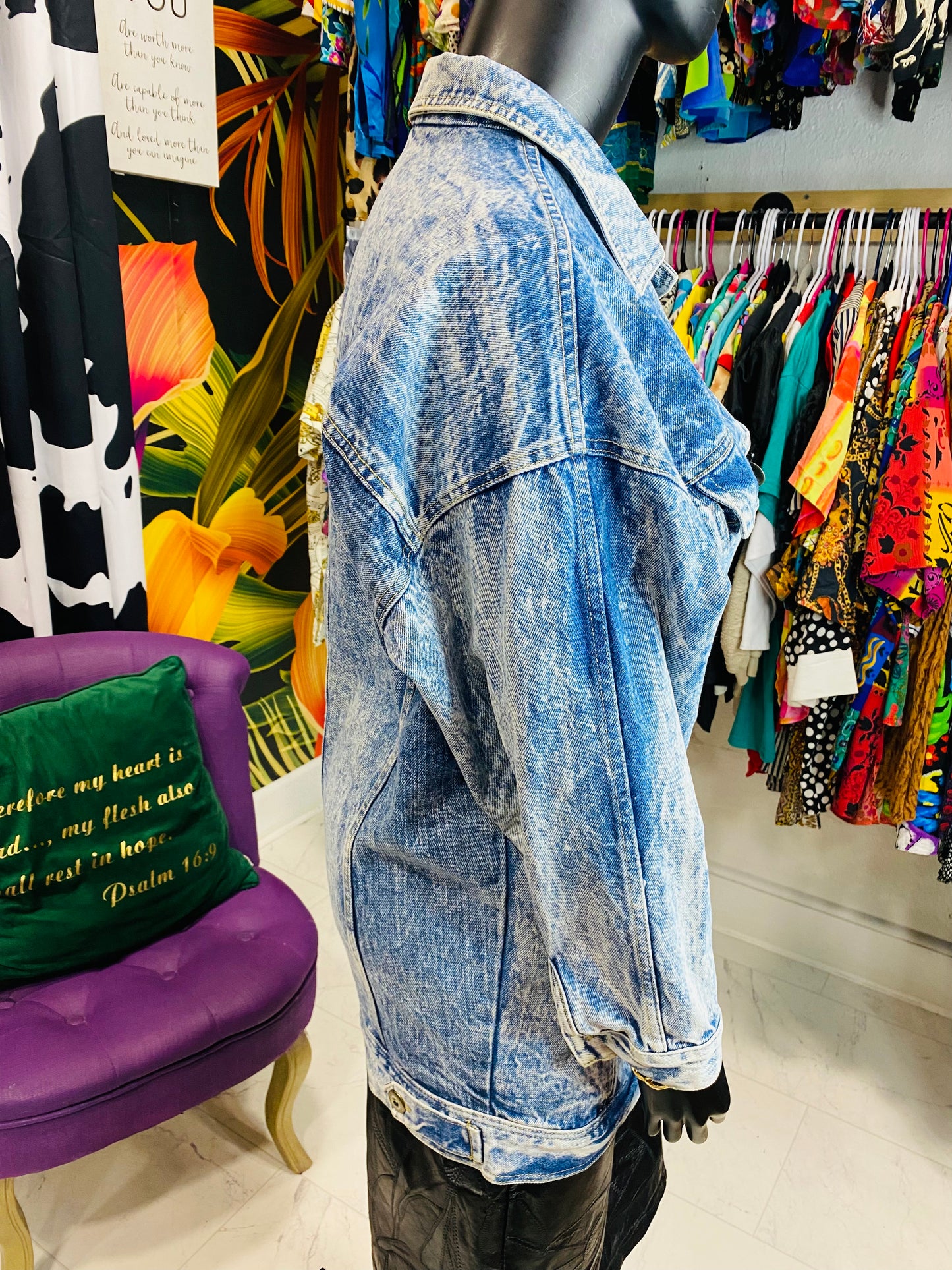 Vintage Denim Stonewashed Jacket