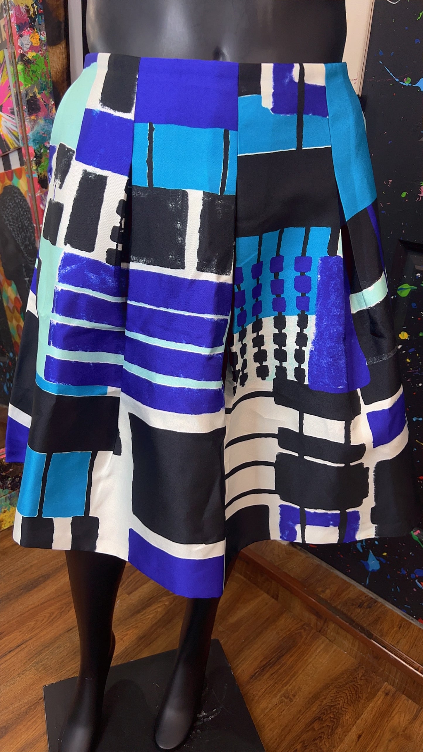 Ashley Stewart Abstract Circle Skirt (18)
