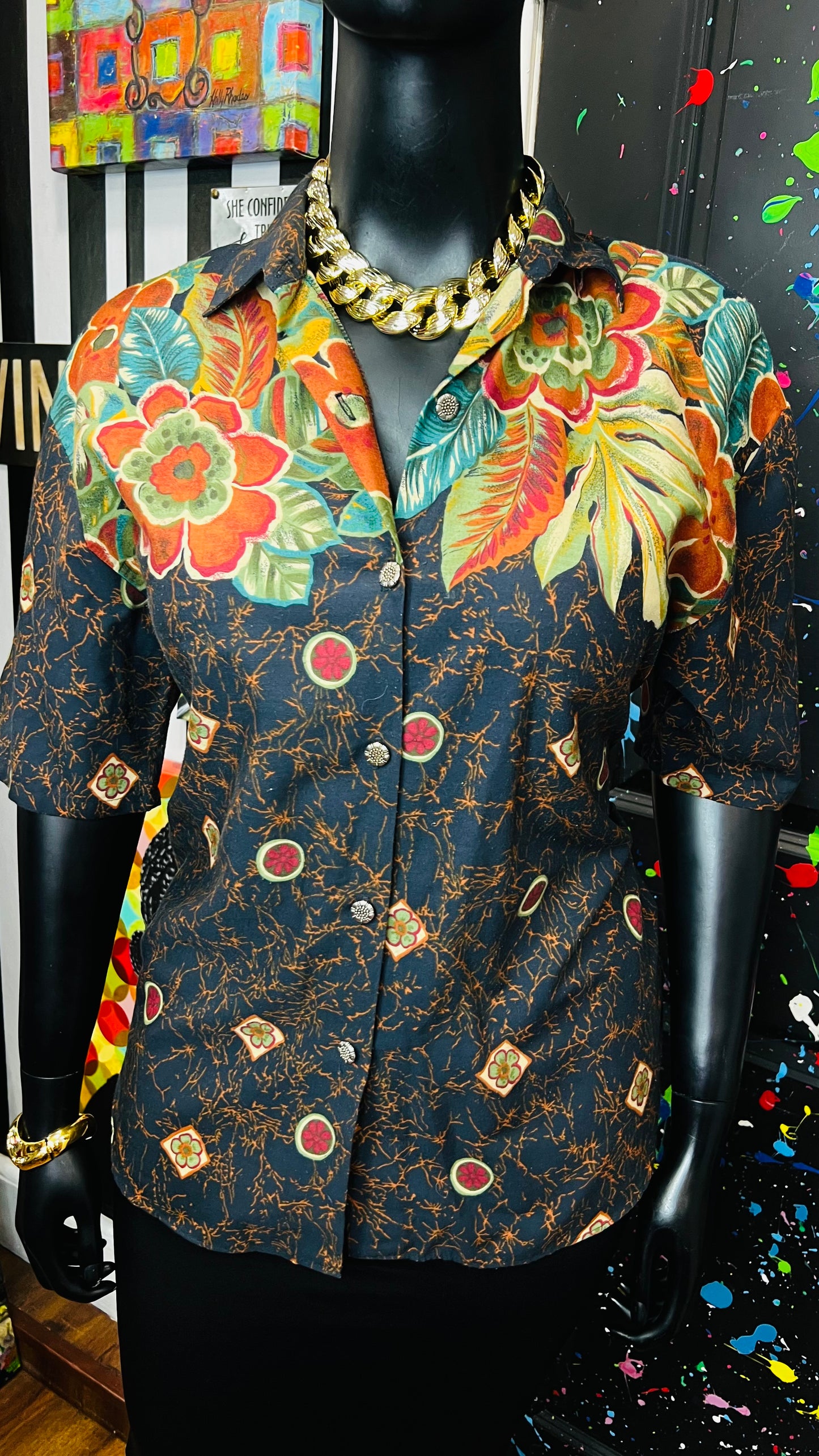 Vintage Abstract Blouse (16)