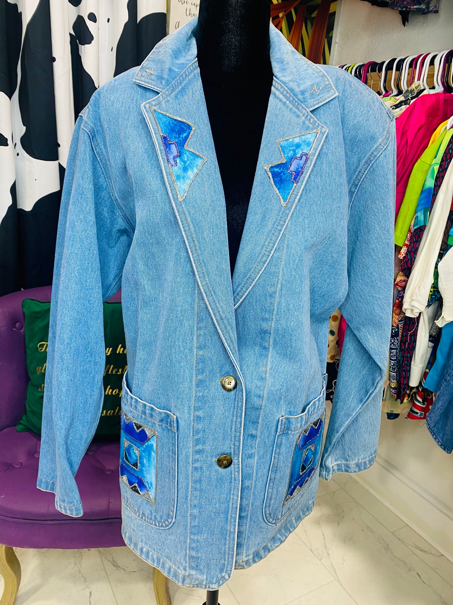 Vintage C•M•C Denim Blazer