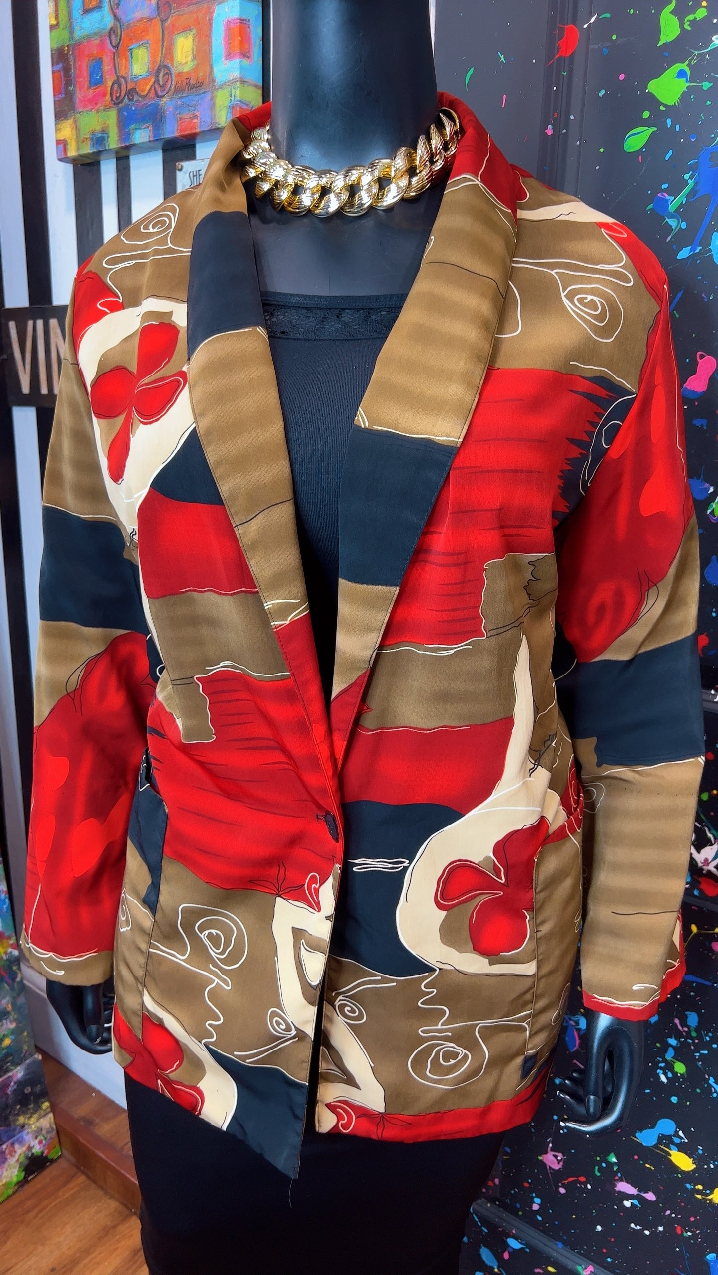Vintage 90’s Abstract Blazer (24)