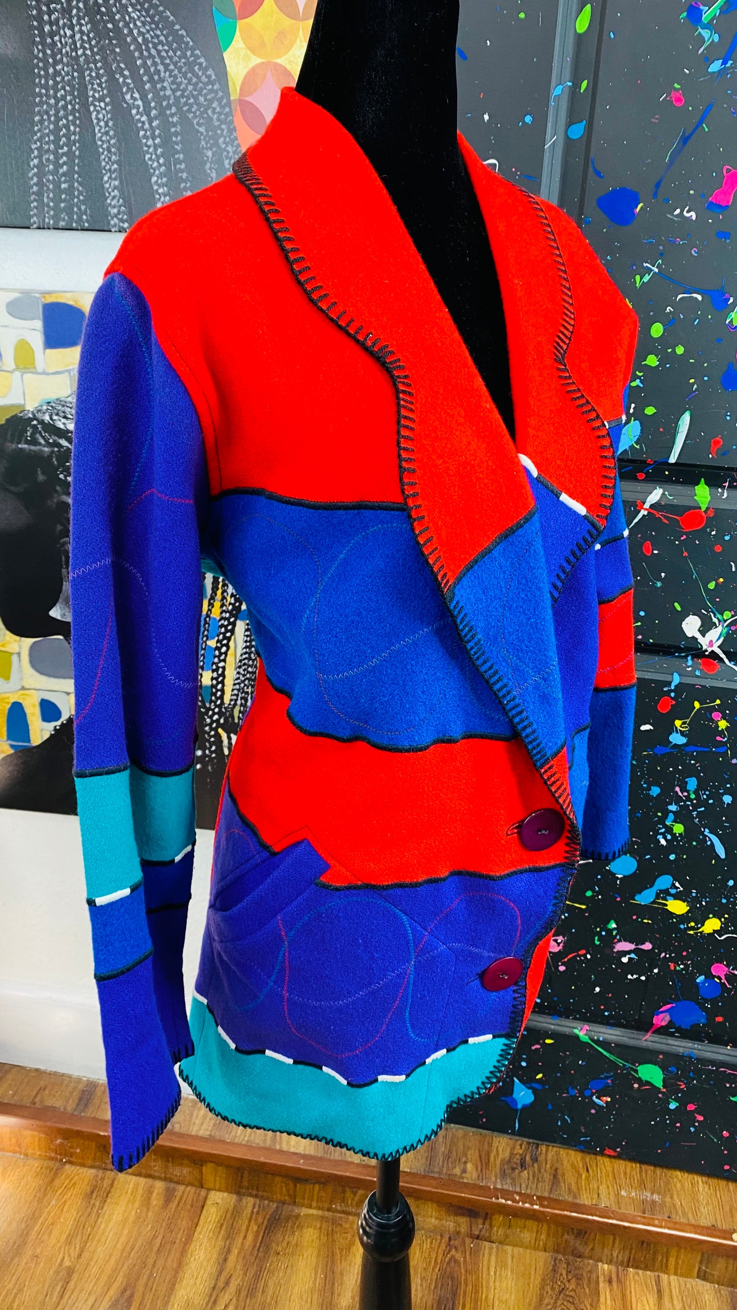 Vintage Striped Colored Jacket