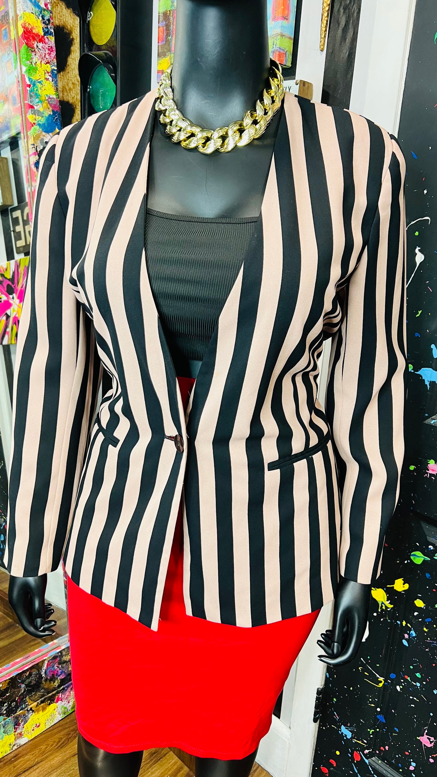 Vintage Striped Blazer (14)