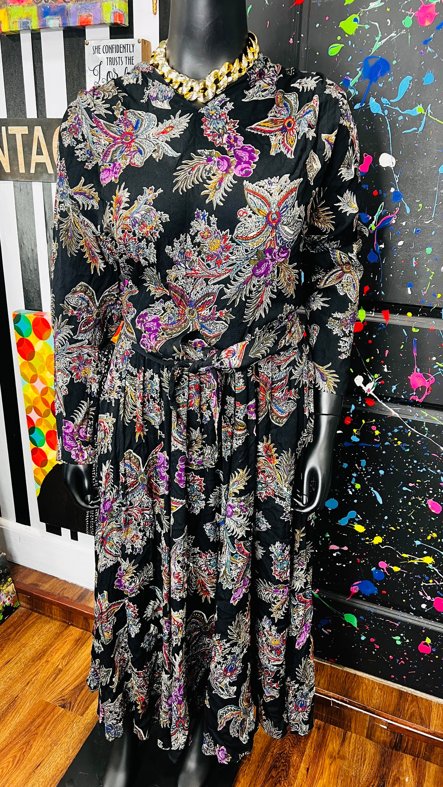 Vintage Carole Little - Tie Front Skirt Set (16)