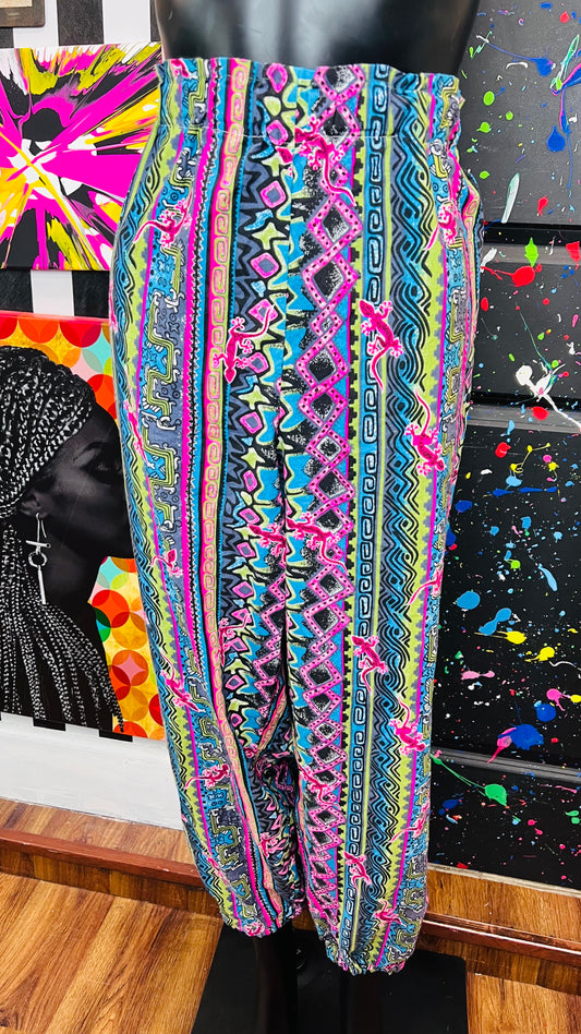 Vintage Cotton Handmade Lizzard Pants (14)