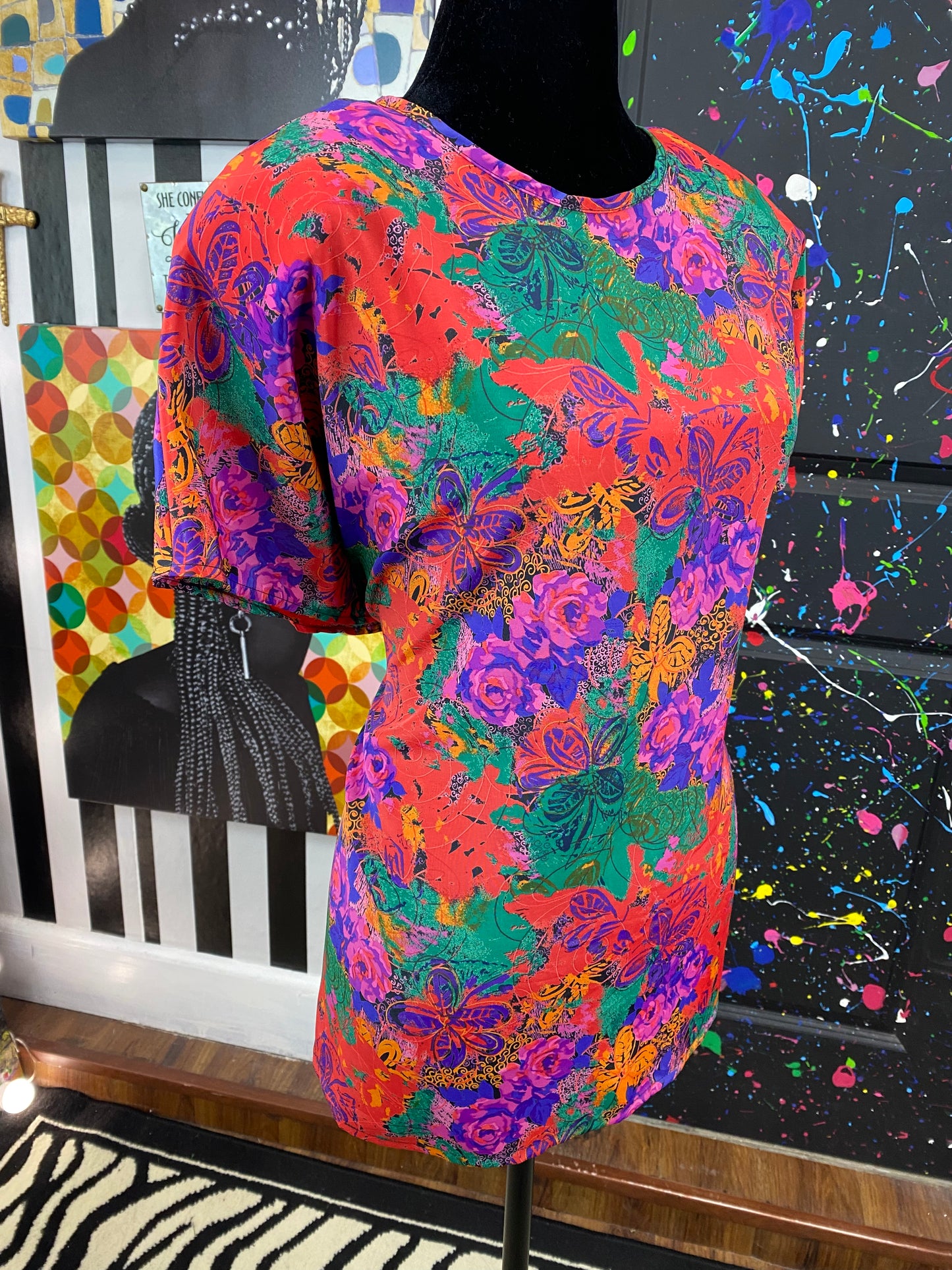 Vintage Liz Baker Short Sleeve Blouse