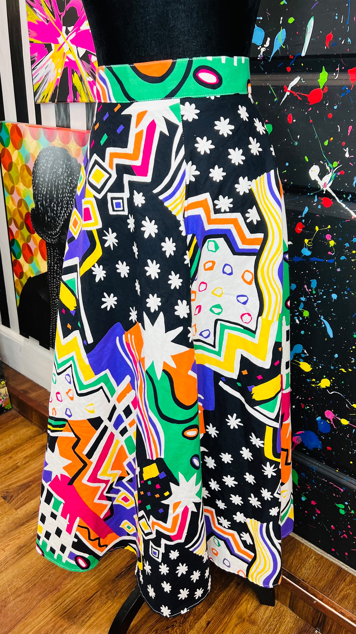 Vintage Abstract Skirt (12)