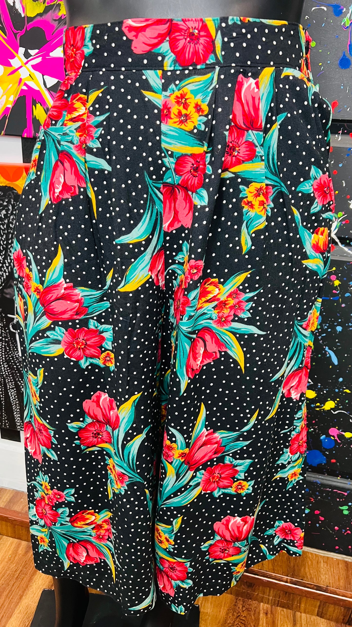Vintage Polka Dot & Floral Gaulchos (18)