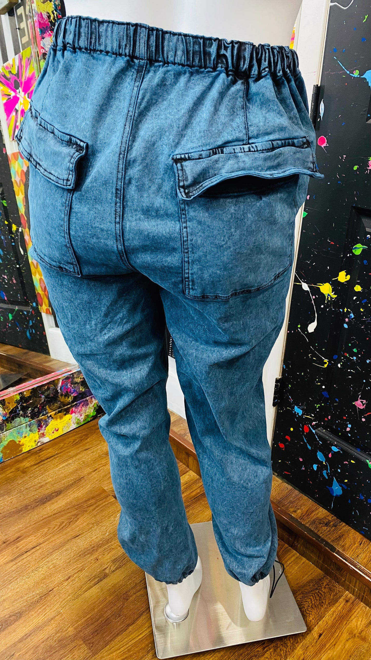 New w/ Tags Drawstring Waist & Ankle Jeans (20)