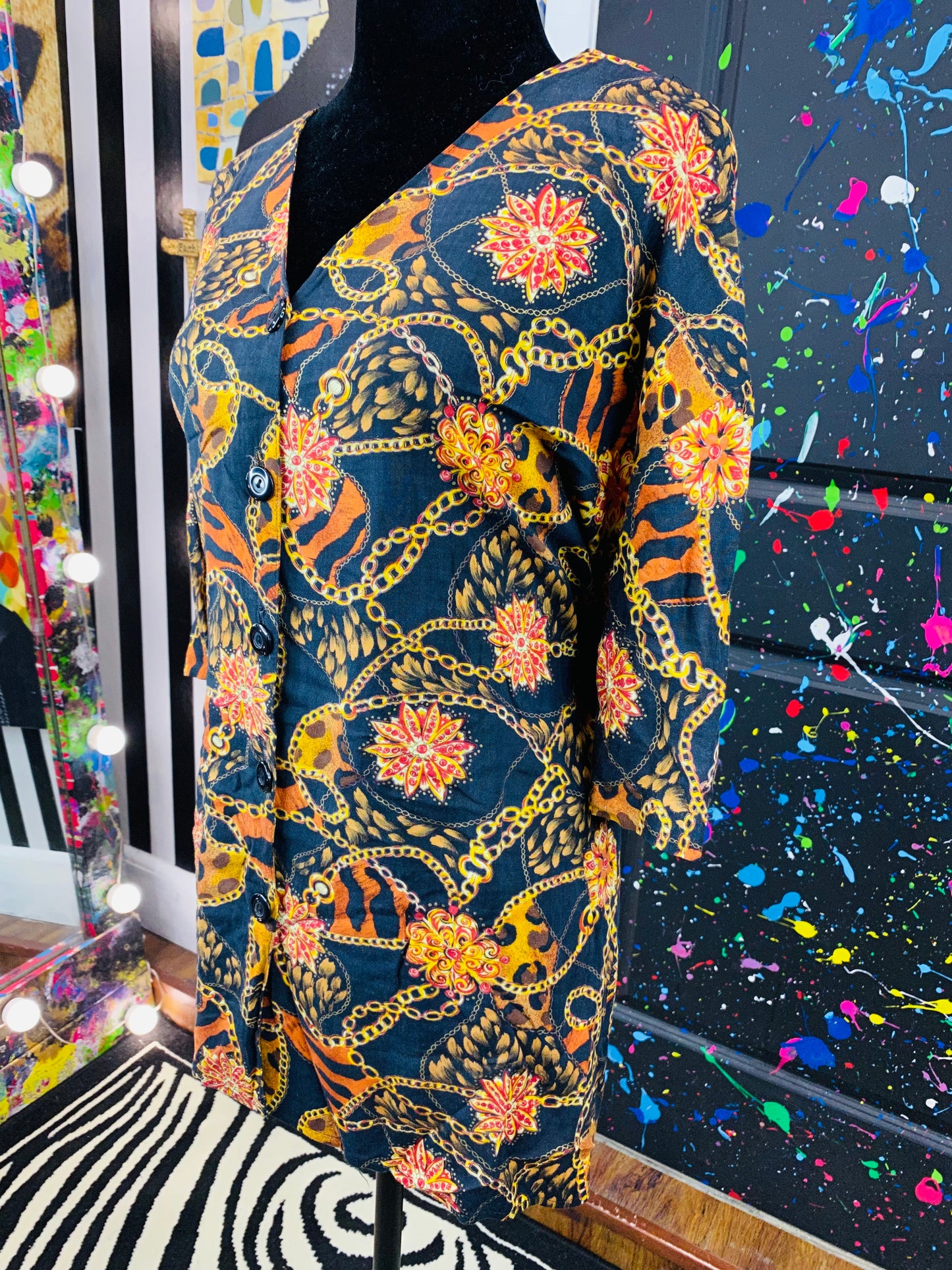 Vintage Short Sleeve Blouse
