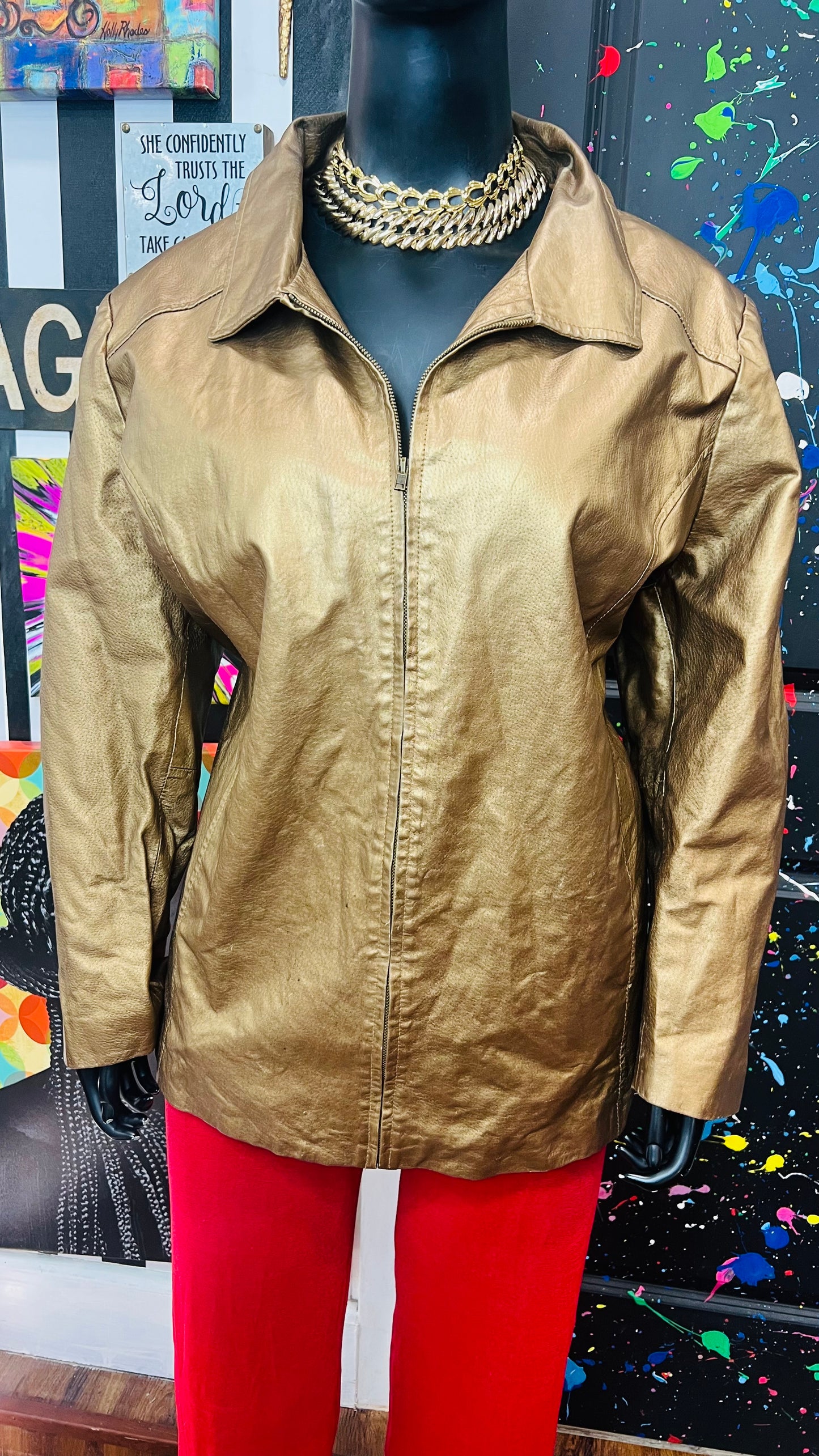 Vintage Genuine Leather Jacket (26)