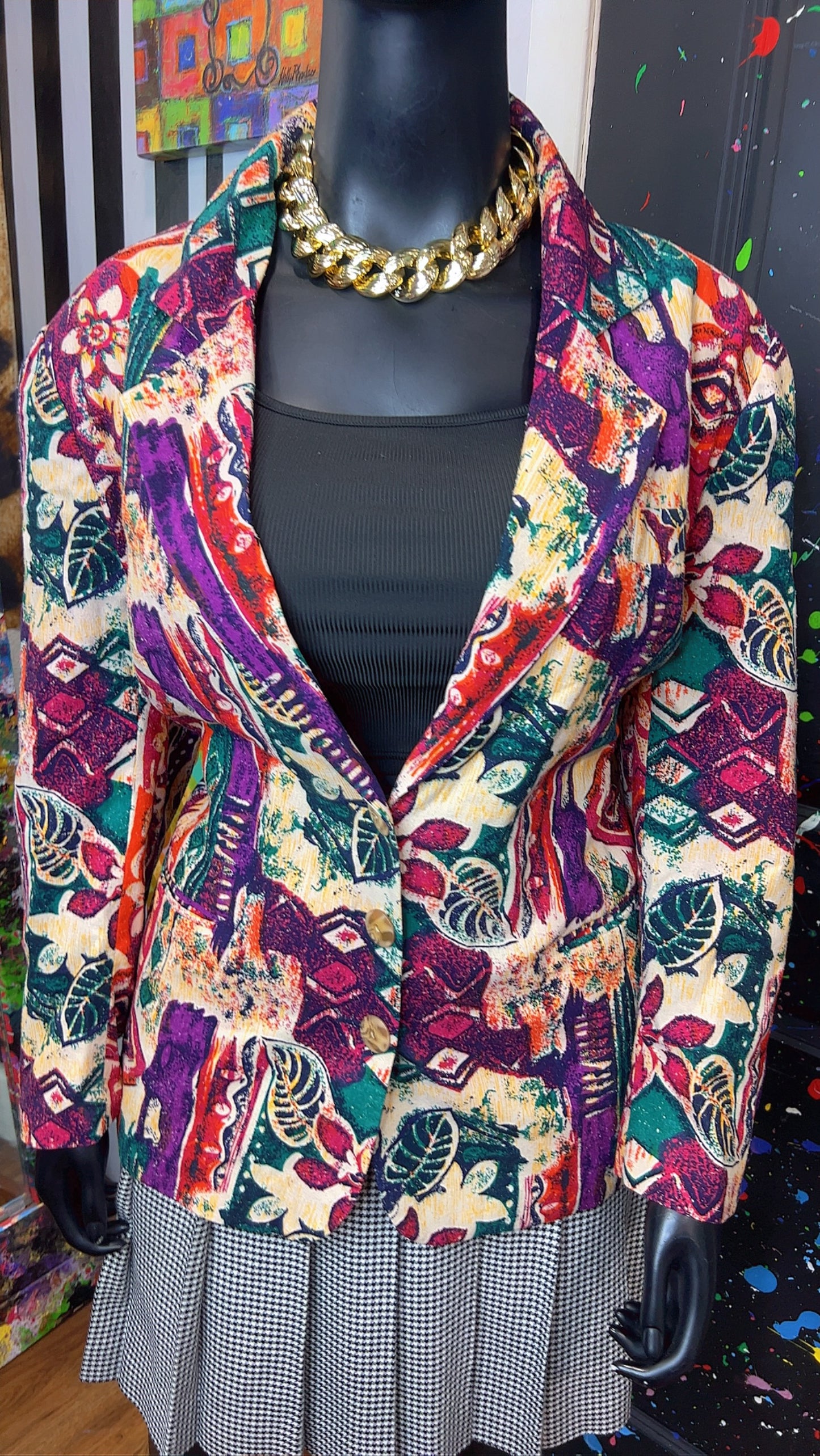 Vintage Abstract Blazer (22)