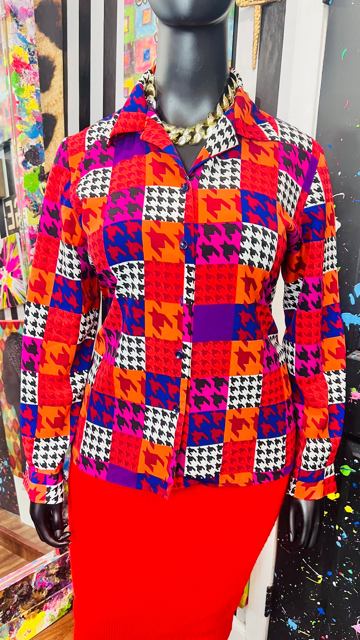 Vintage Funky 80’s Blouse (16)