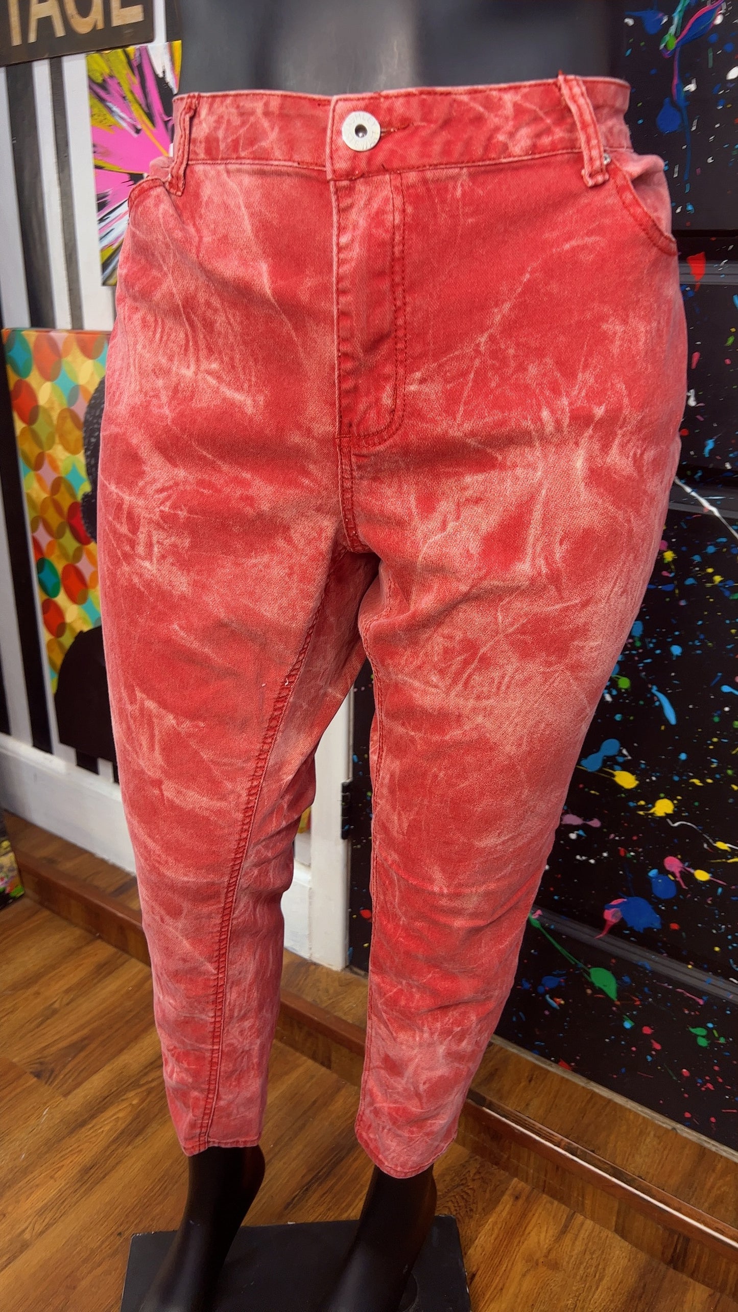Ashley Stewart Abstract Wash Jeans (22)