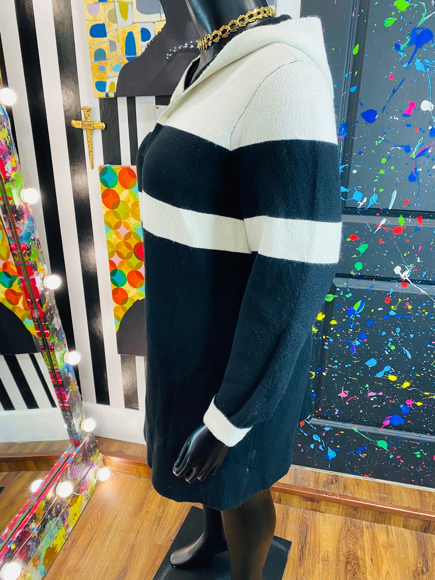 B&W Sweater/Blazer
