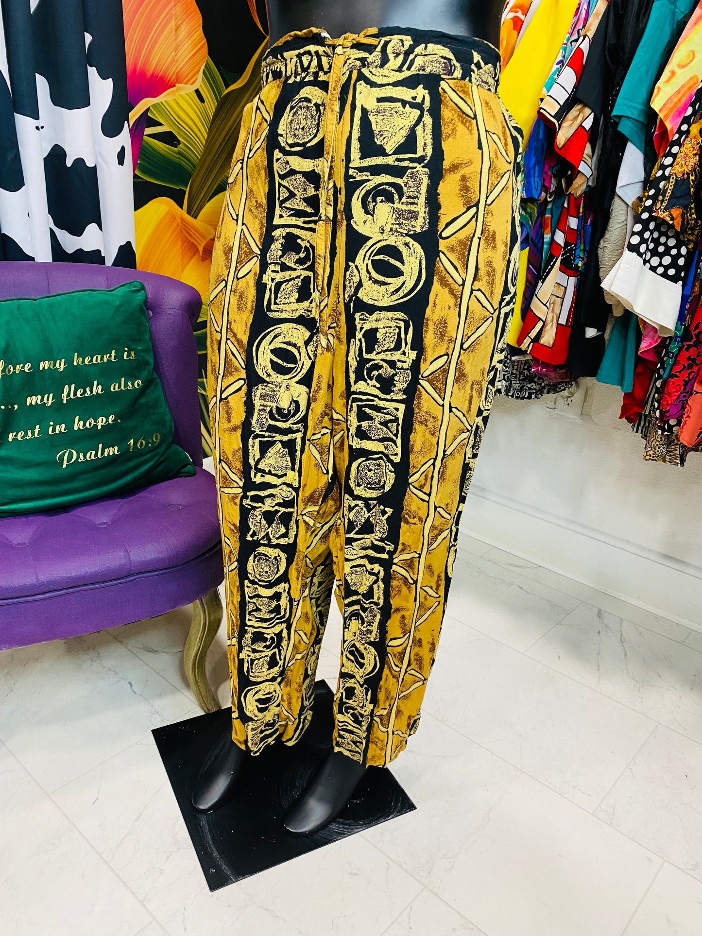Vintage Tribal Print Pants