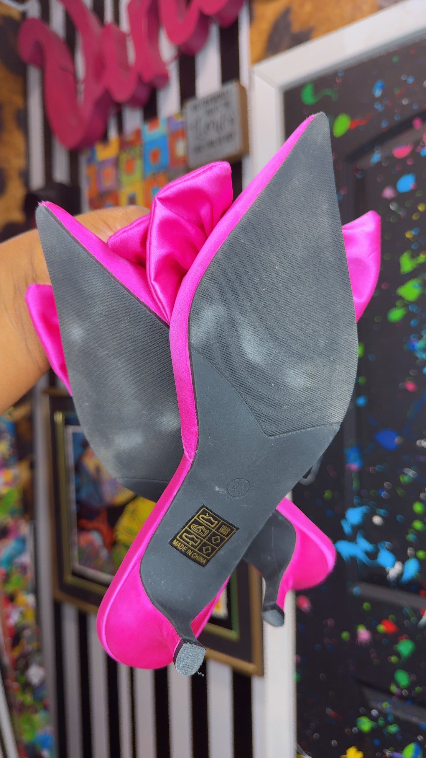 Pink Bow Kitten Heel (9)
