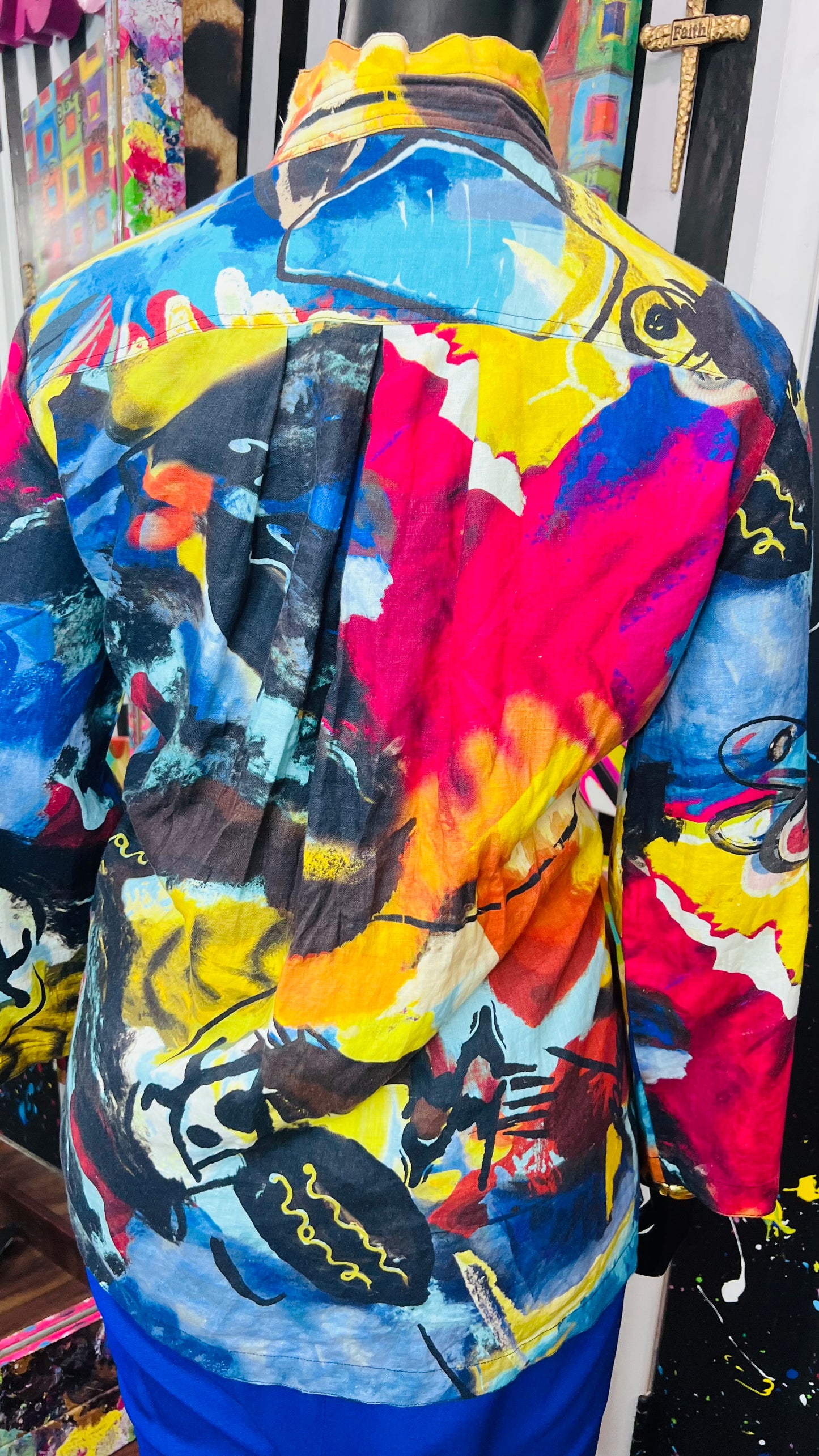 Abstract Water Color Blouse (20)