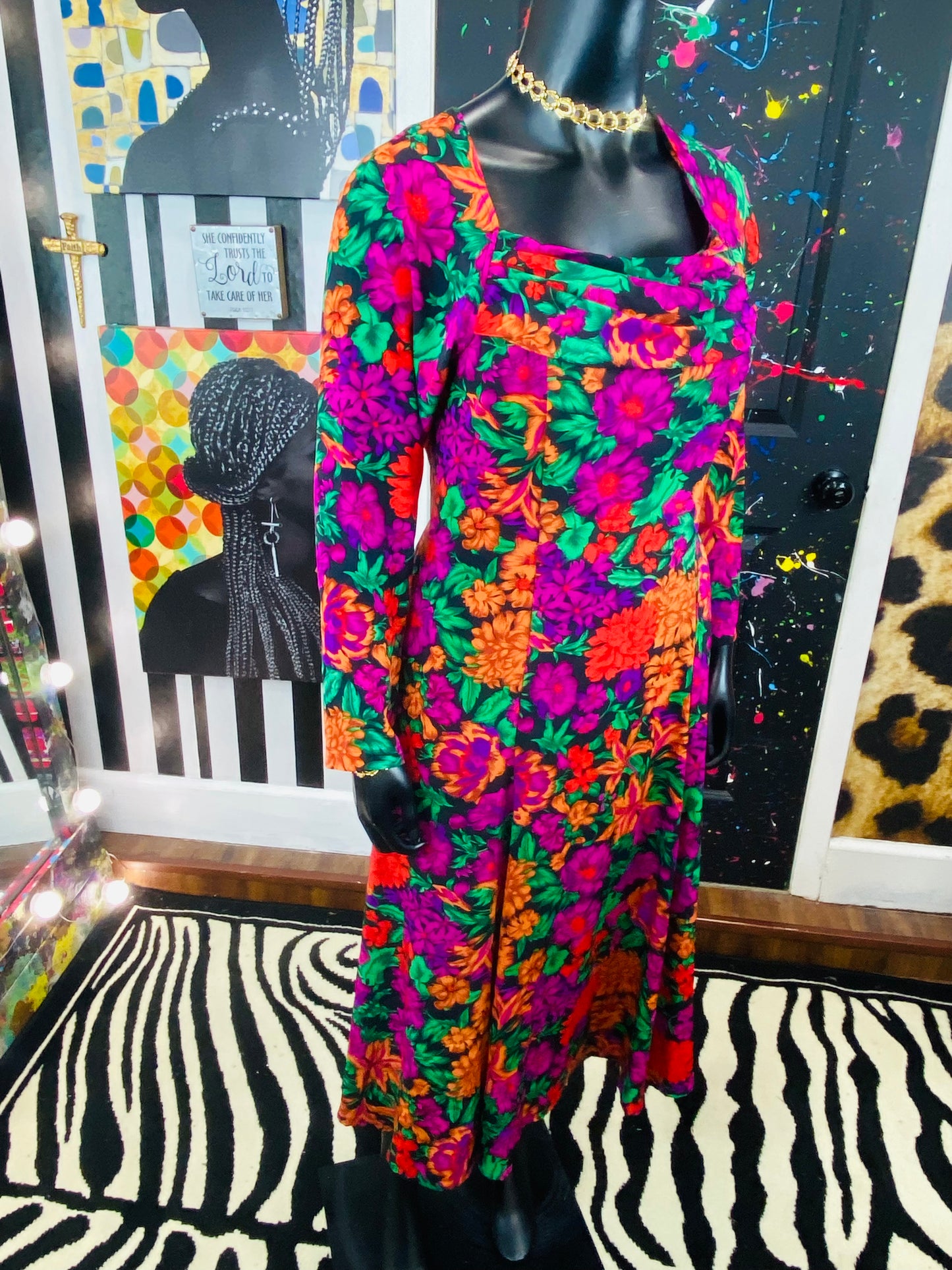 Vintage Tess Floral Dress