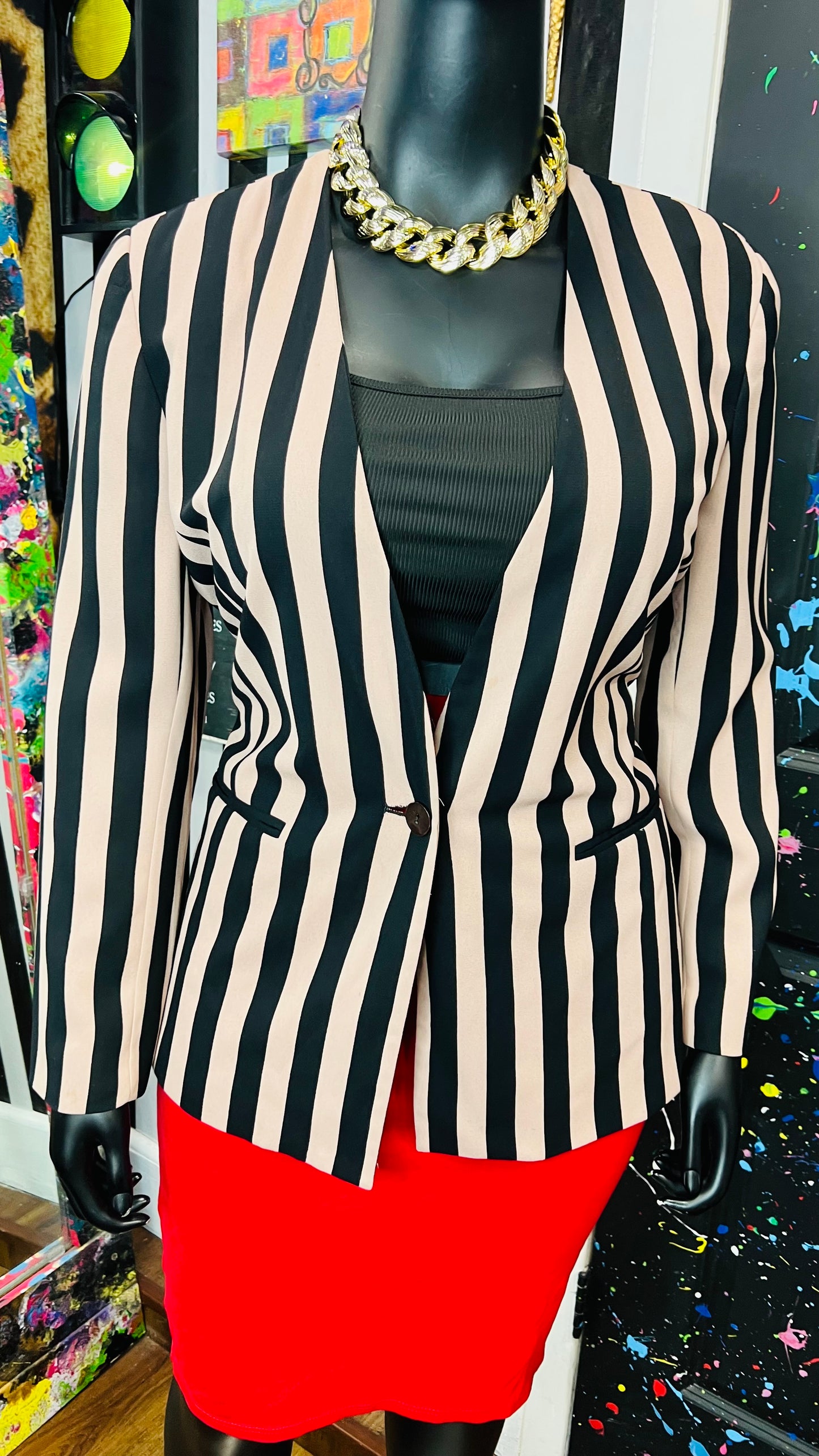 Vintage Striped Blazer (14)