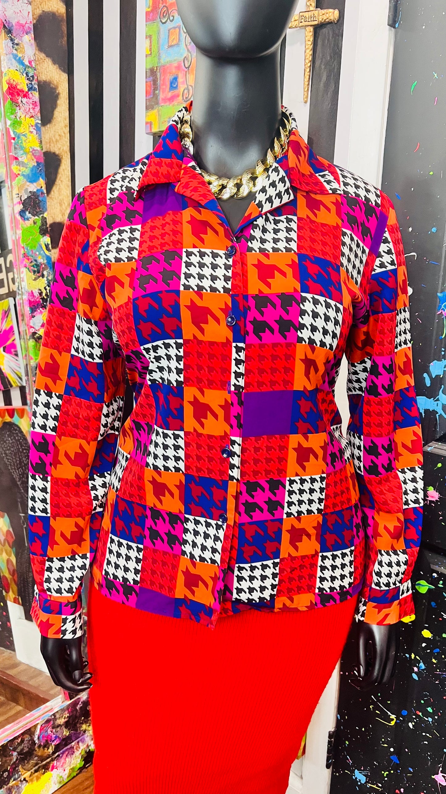 Vintage Funky 80’s Blouse (16)