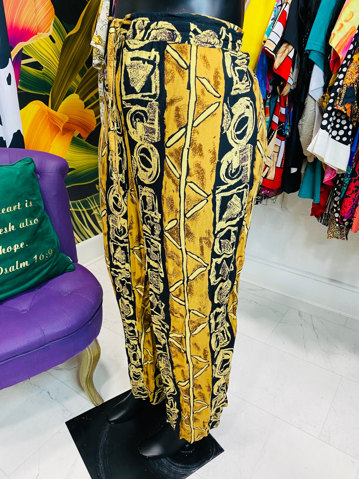 Vintage Tribal Print Pants