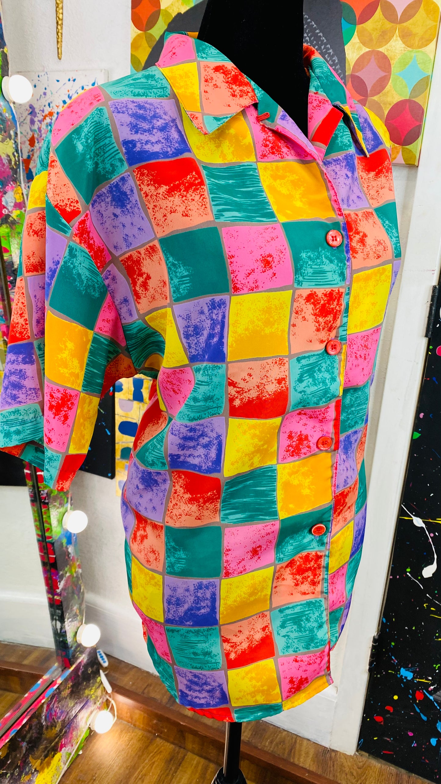 Vintage Short Sleeve Blouse