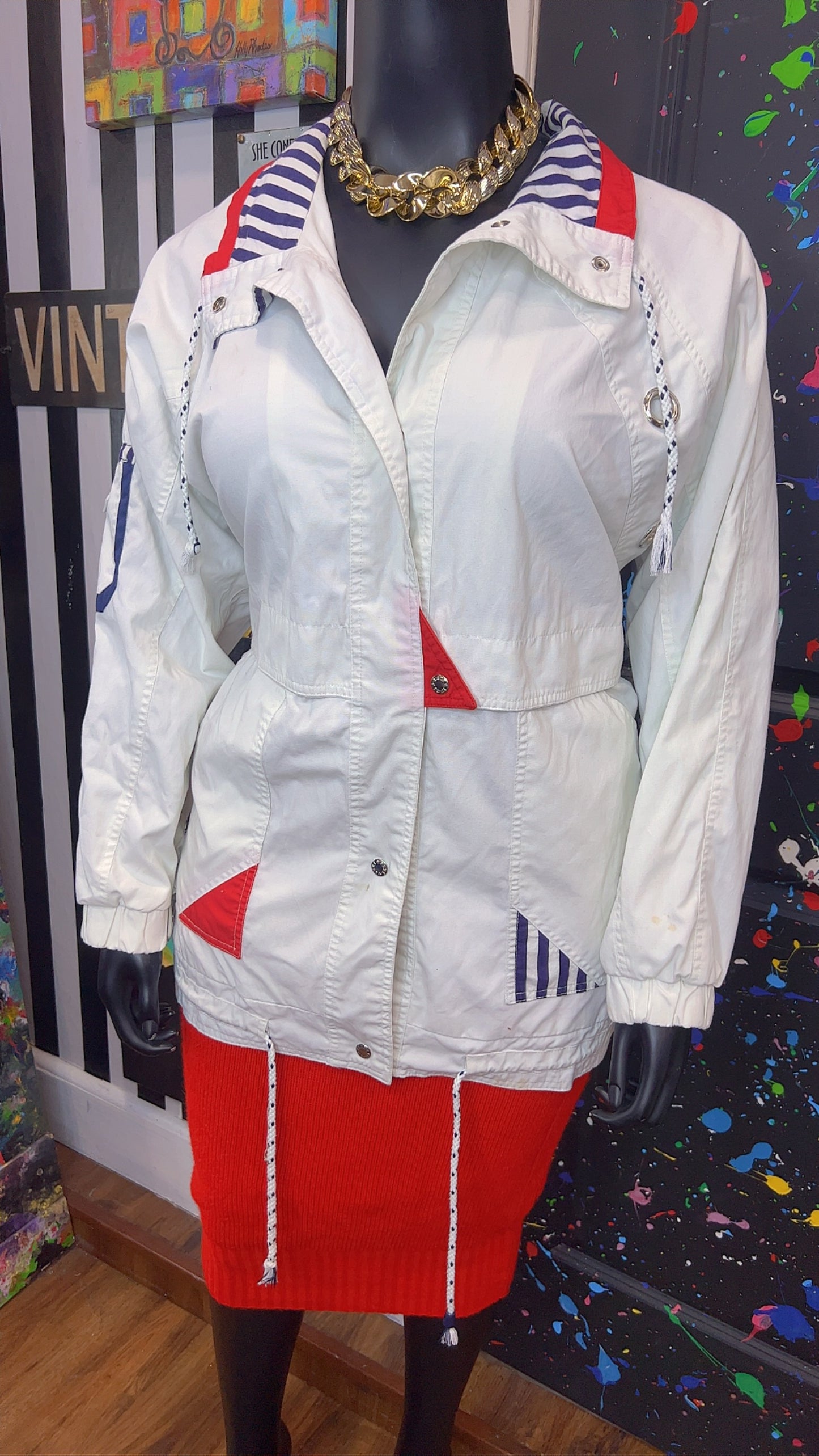 Vintage Color Block Coat (18)