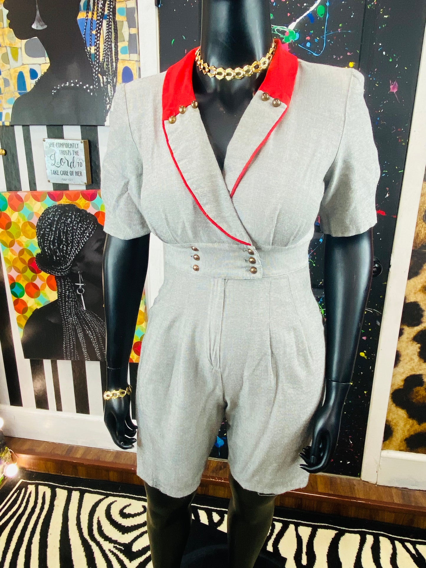 Vintage Shorts Romper