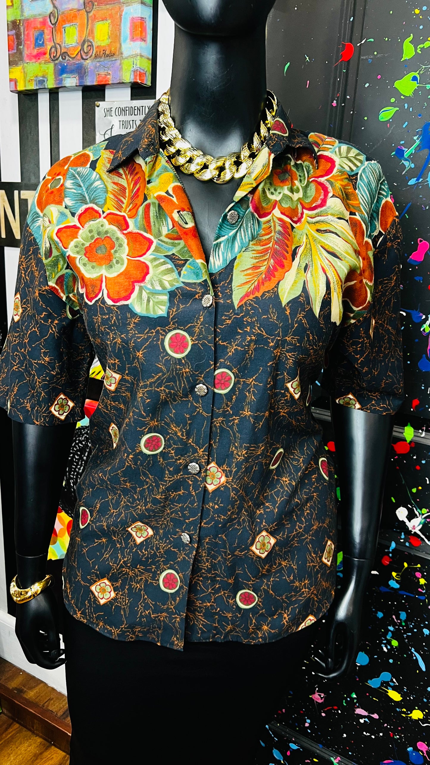 Vintage Abstract Blouse (16)