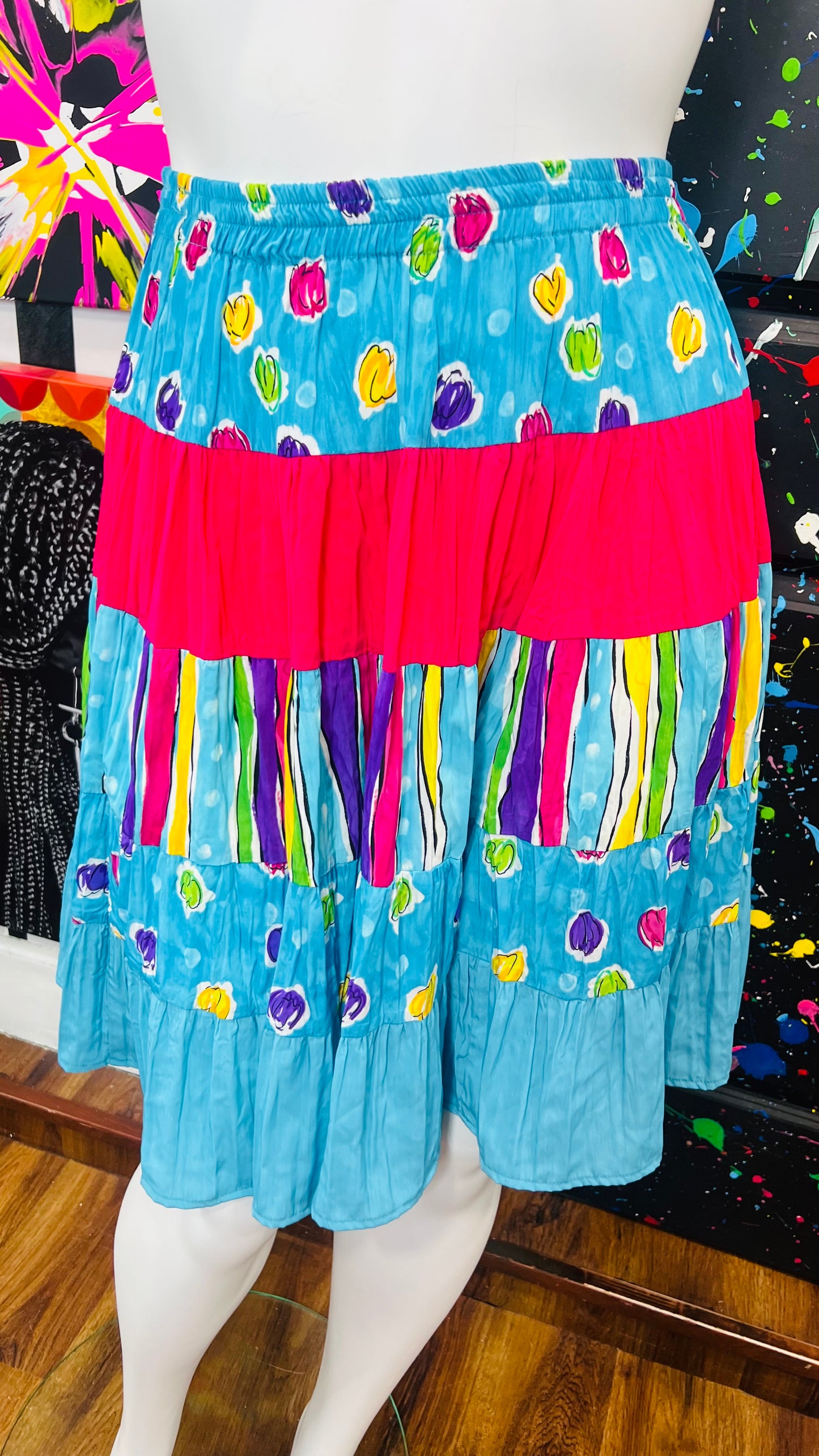 Vintage 80’s Rayon Skirt (16)