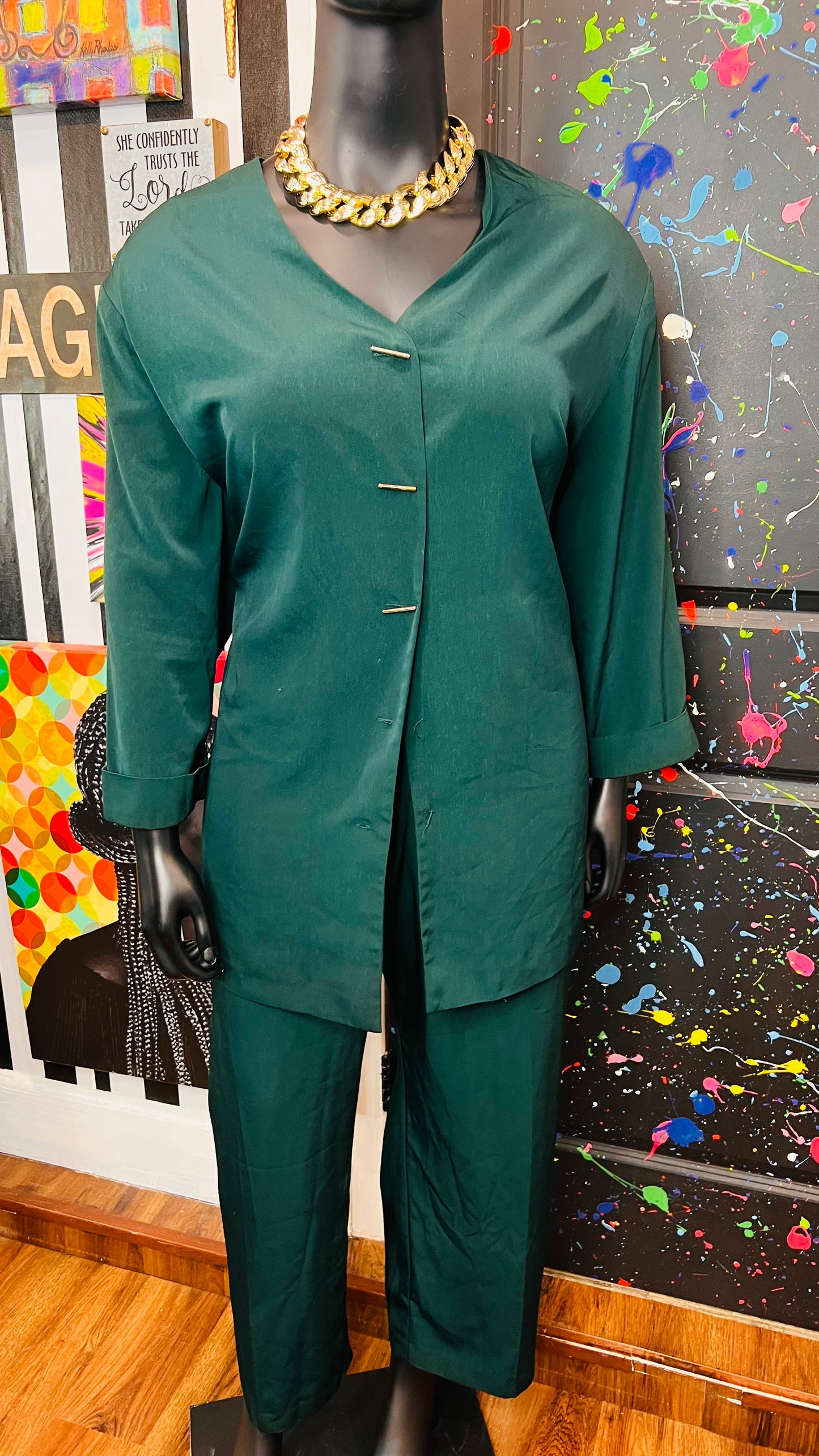 Vintage Green Pants Set (30W)