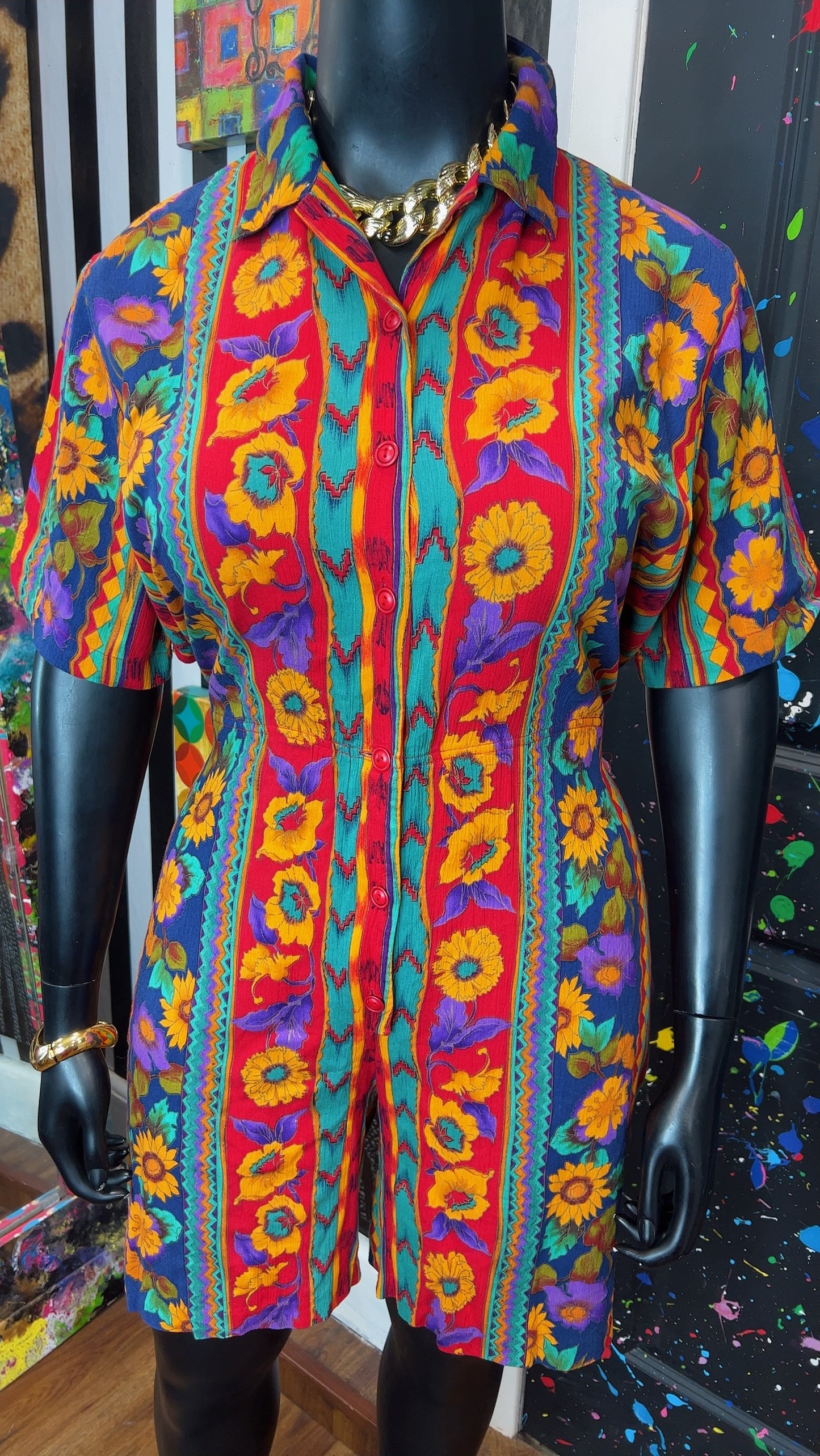 Vintage Floral Rayon Romper (18)