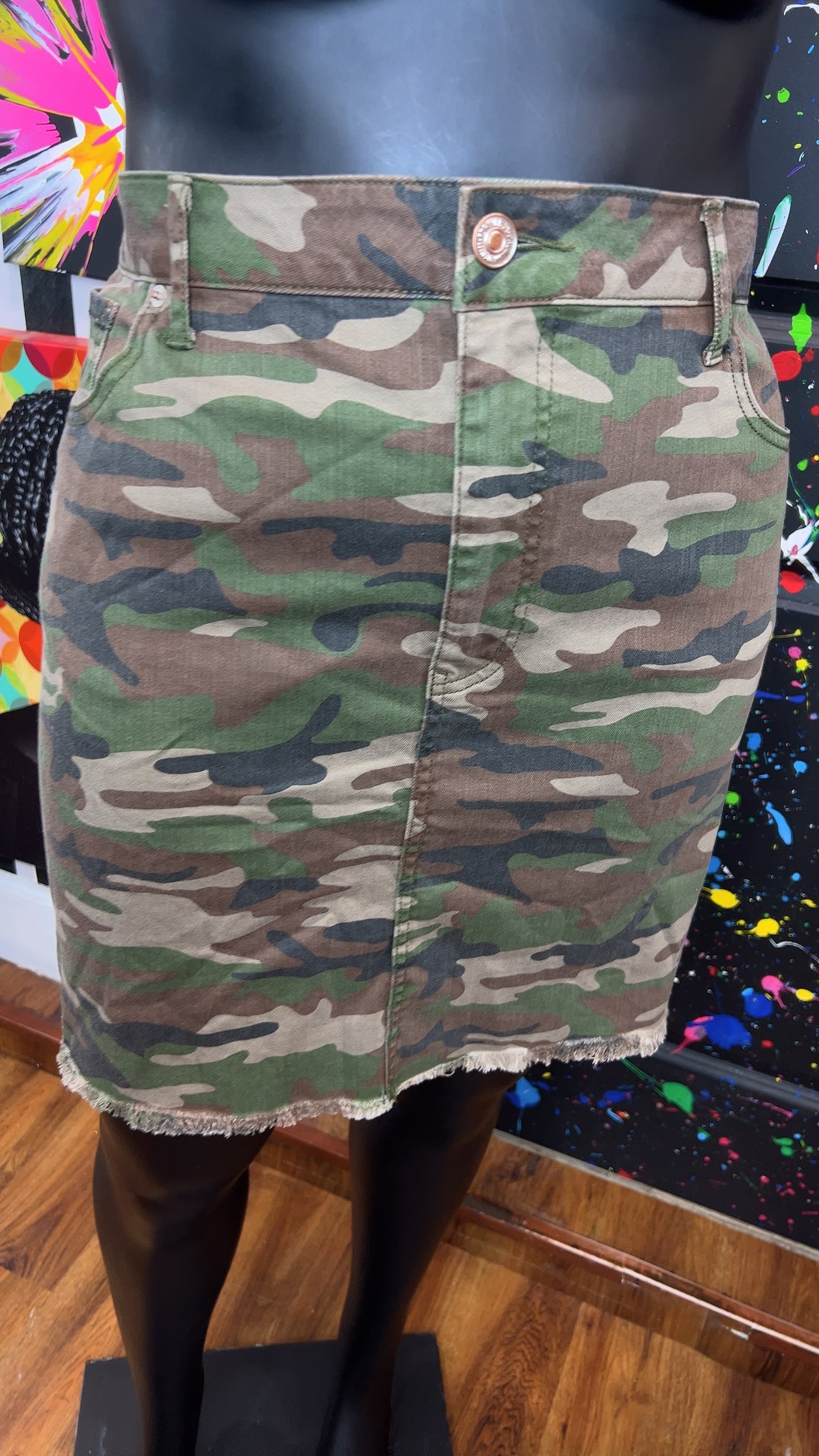 Denim Camo Skirt (20)