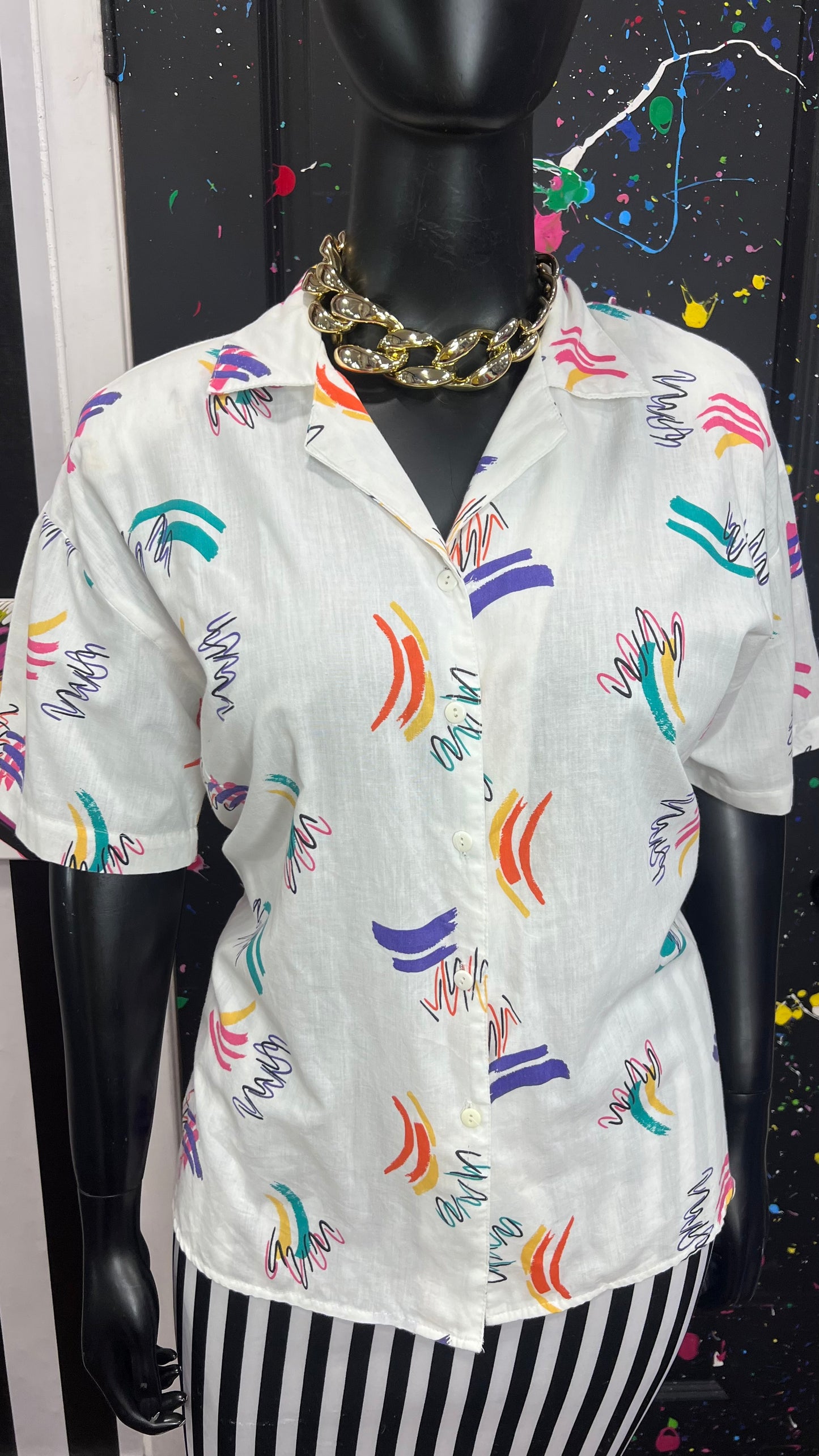 Vintage Abstract Vintage Blouse (22)
