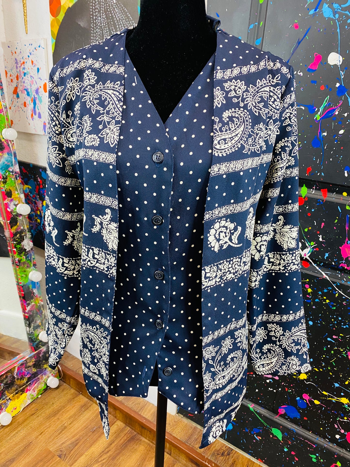 Vintage Long Sleeve Blouse