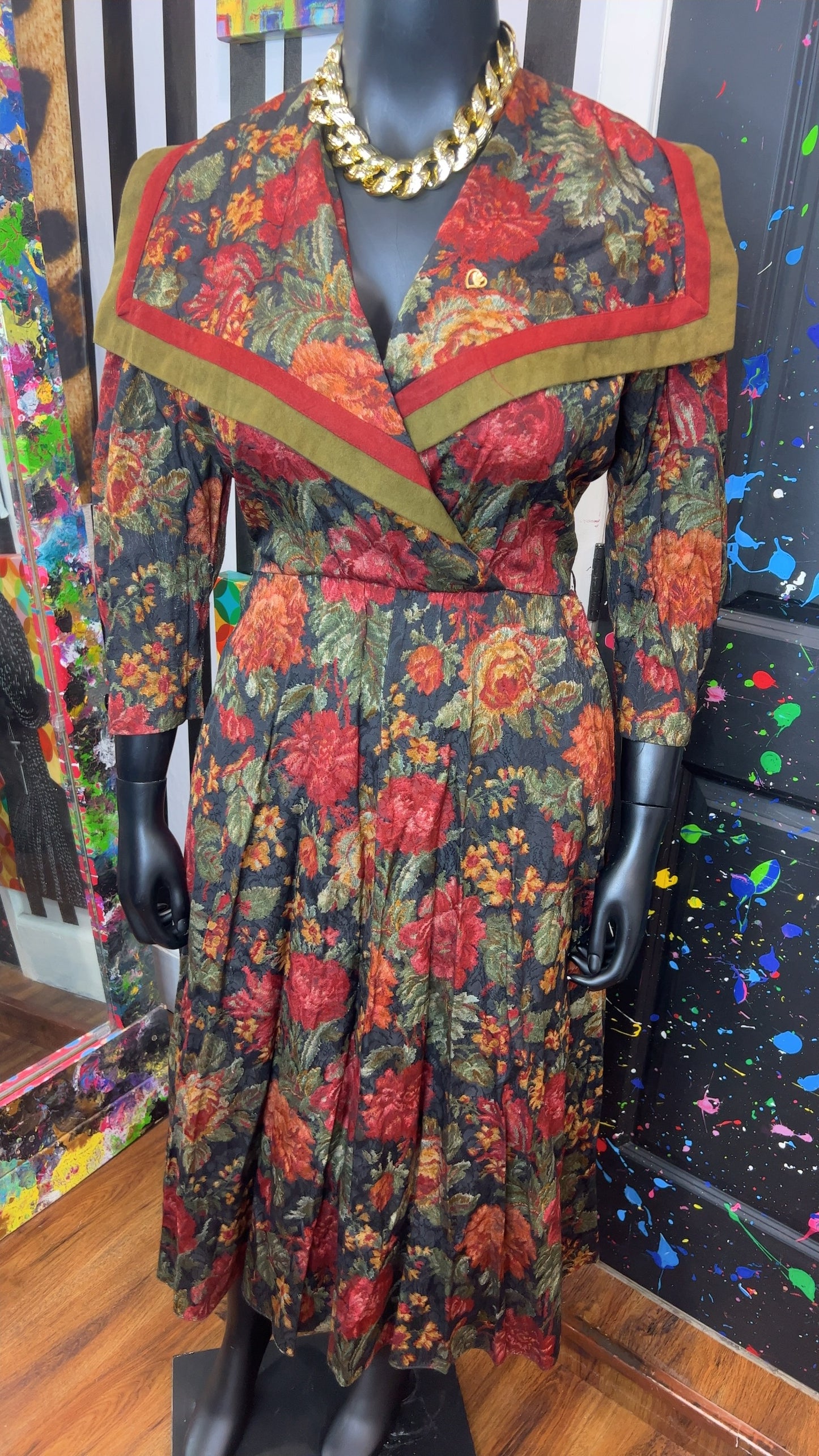 Vintage Sailor Style Dress (16)