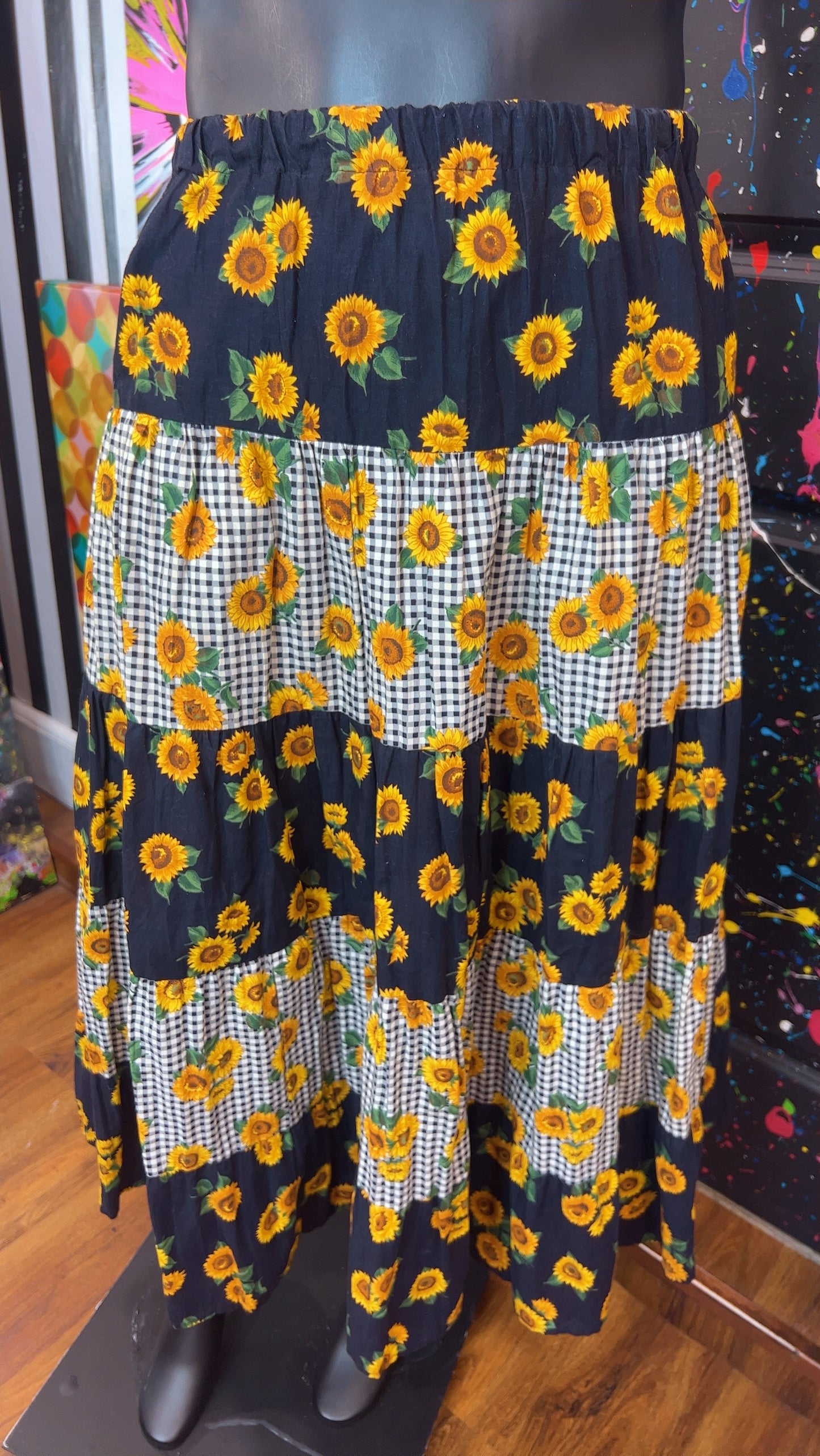 Vintage Sun Flower Skirt (20)