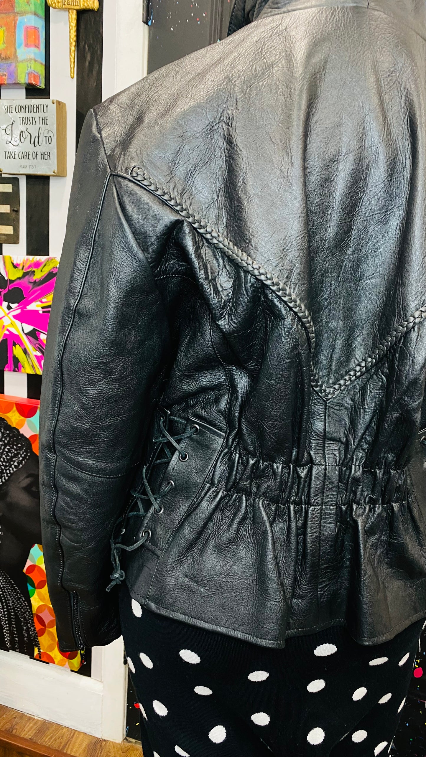 Vintage Genuine Leather Black Jacket (18)