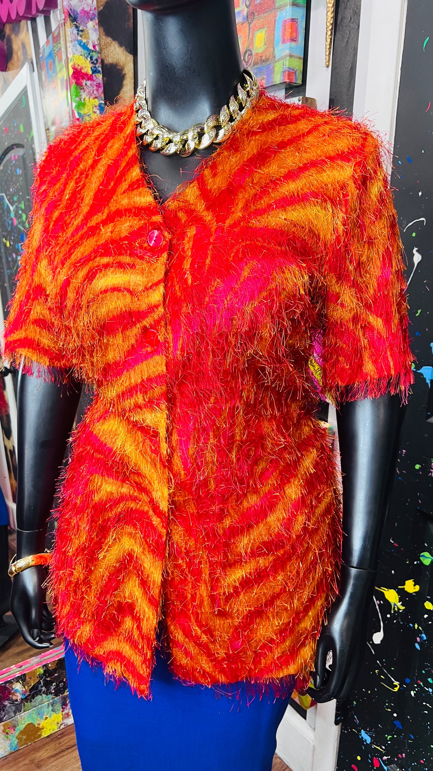 Vintage ‘Strawberry Lemonade’ Shaggy Blouse (18)