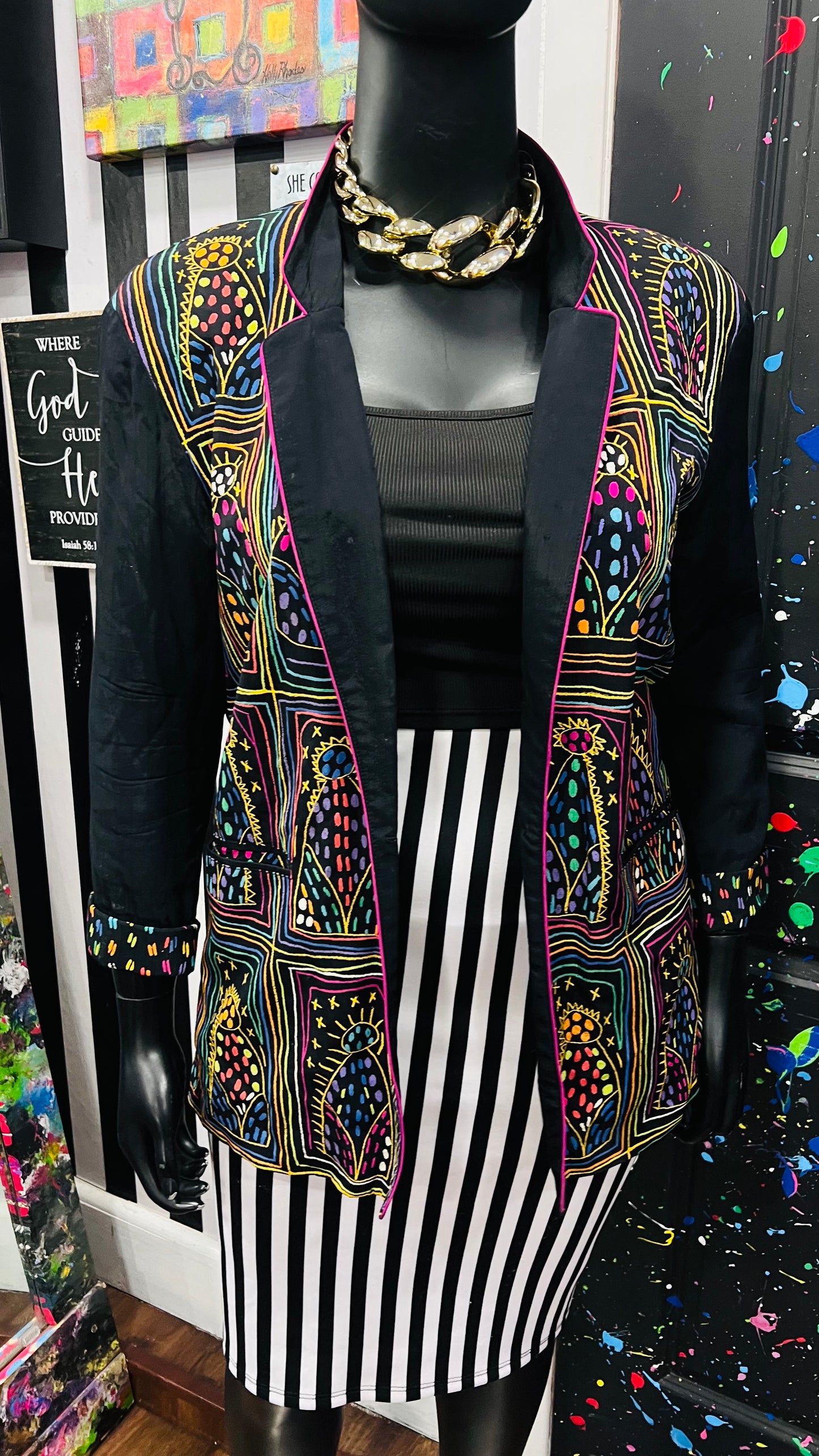 Vintage 90s Art Work Blazer (14)