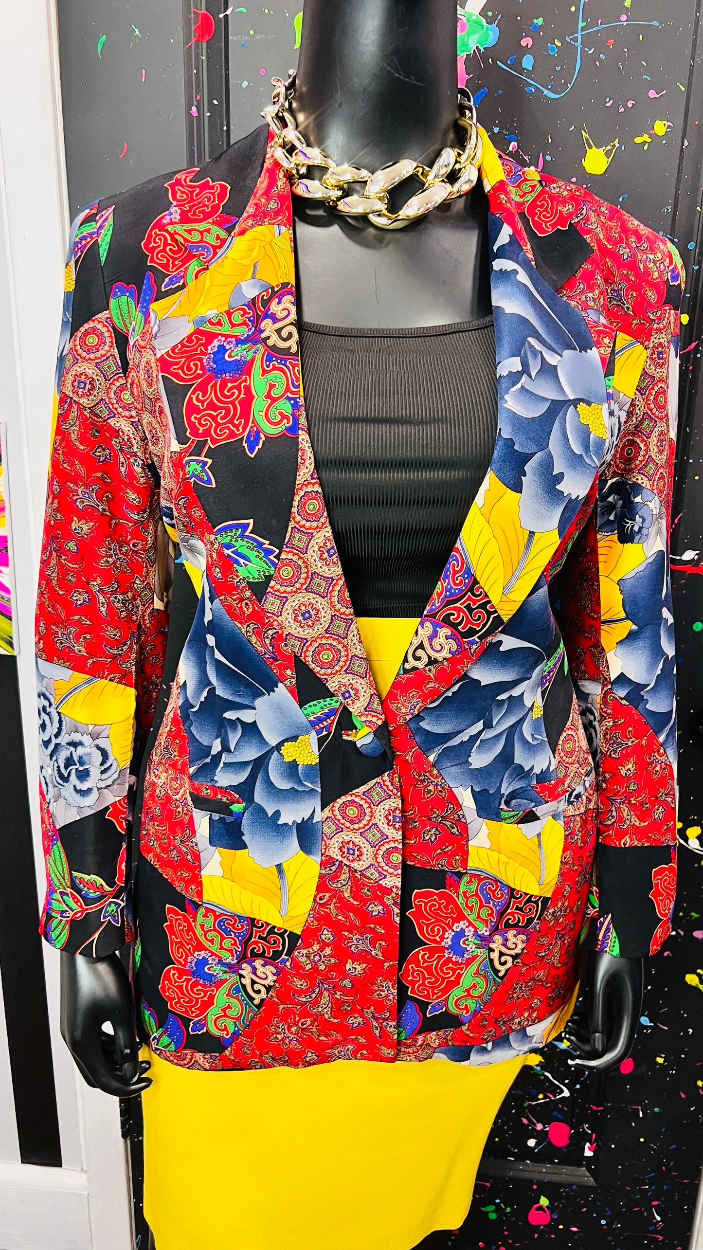 Vintage 100% Silk Blazer (14/16)